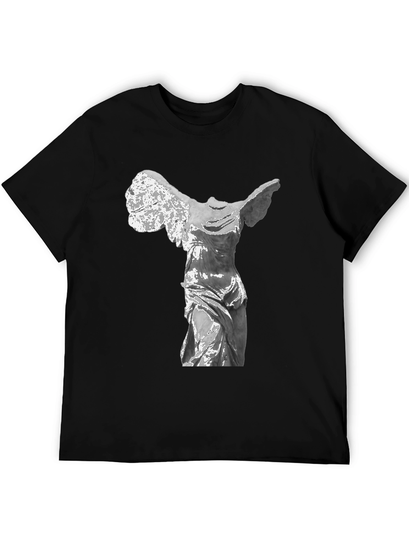 Winged Victory Statue T-Shirt - Classic Black Tee