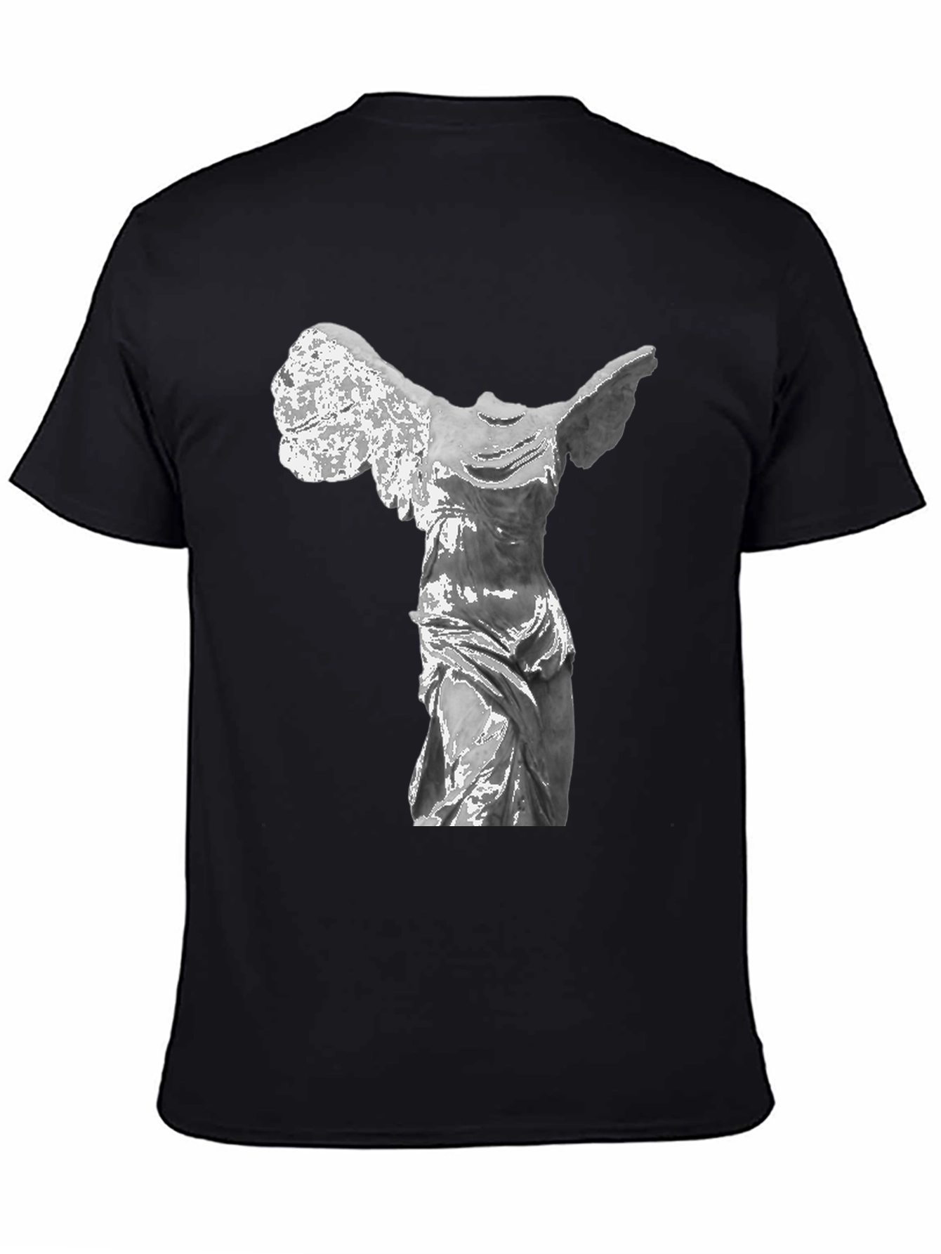Winged Victory Statue T-Shirt - Classic Black Tee