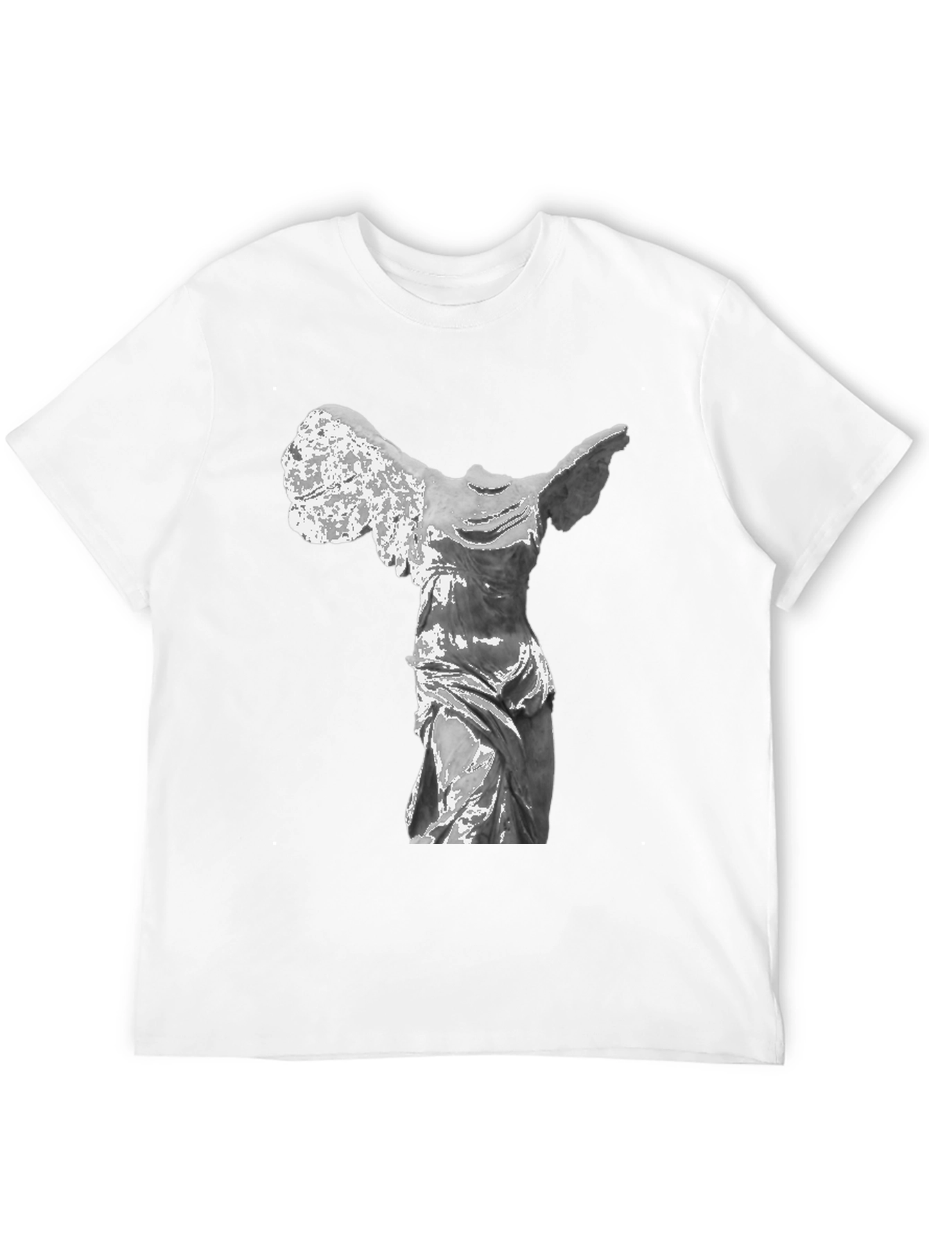 Winged Victory Statue T-Shirt - Classic Black Tee