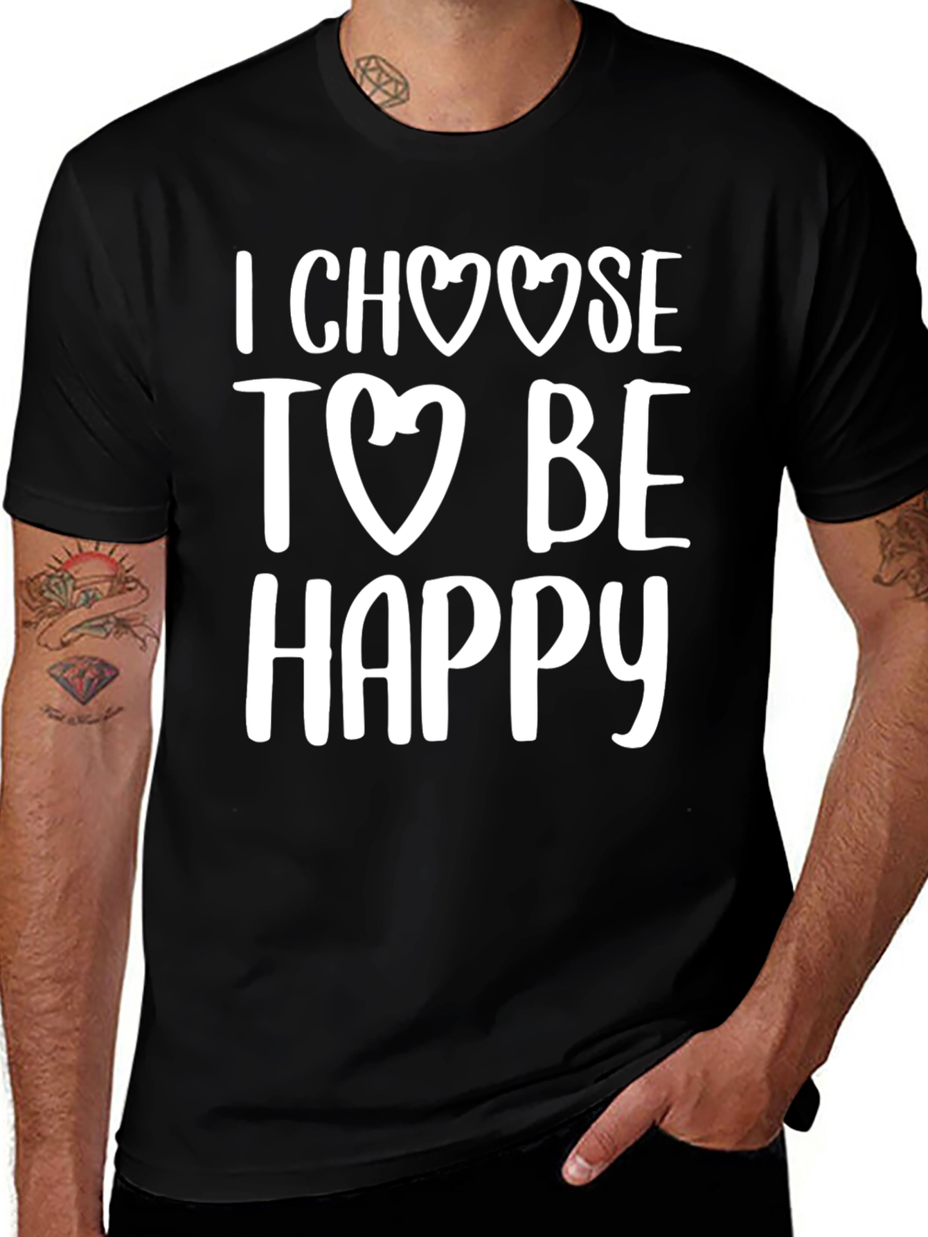 I Choose to Be Happy Graphic T-Shirt