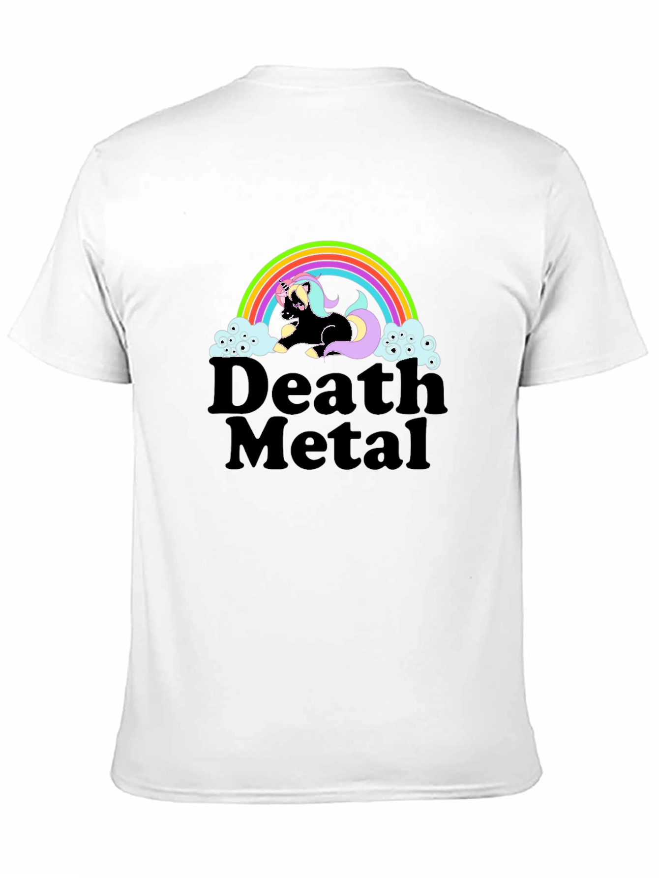Death Metal Unicorn Graphic T-Shirt