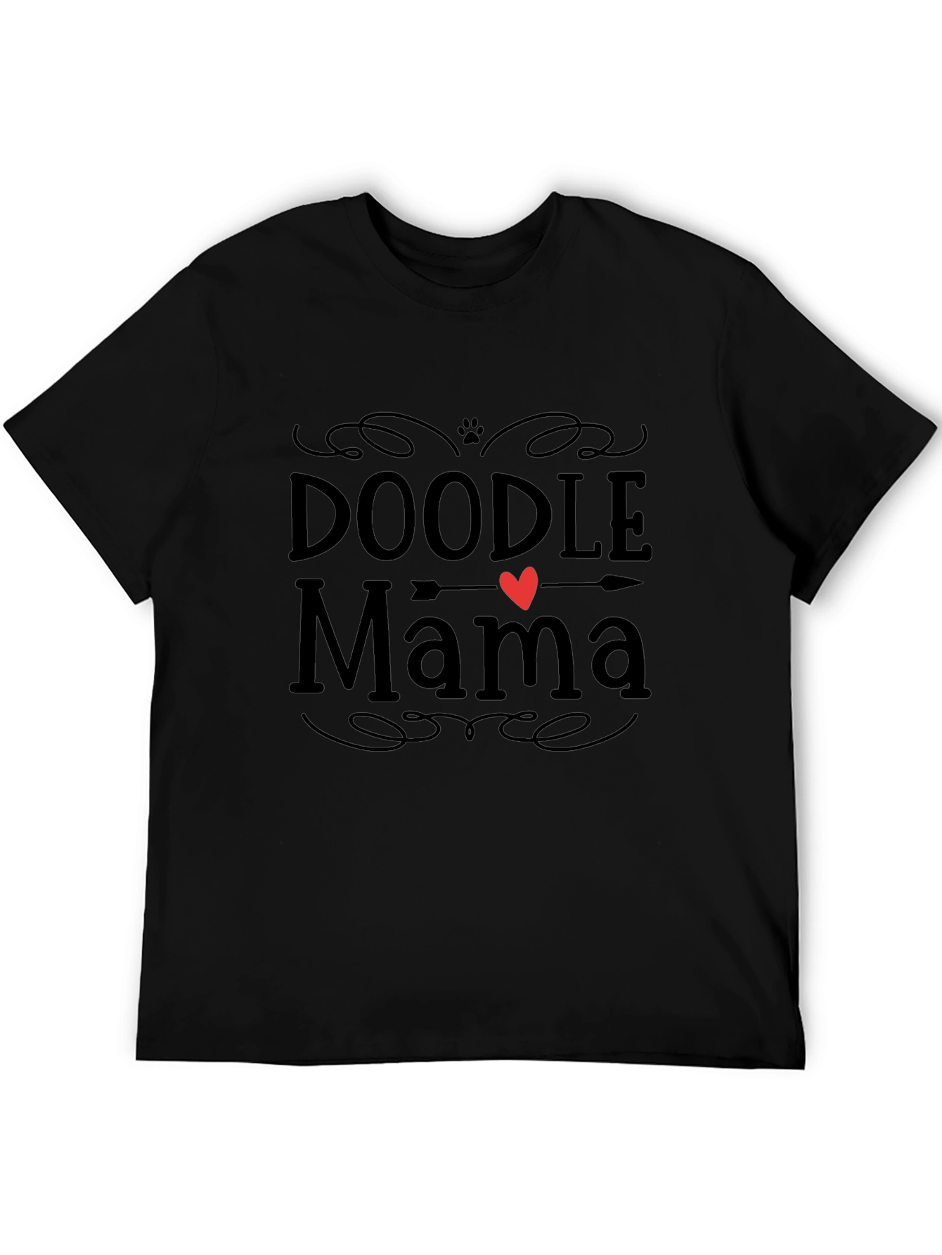 Doodle Mama Black T-Shirt - Dog Lover Tee