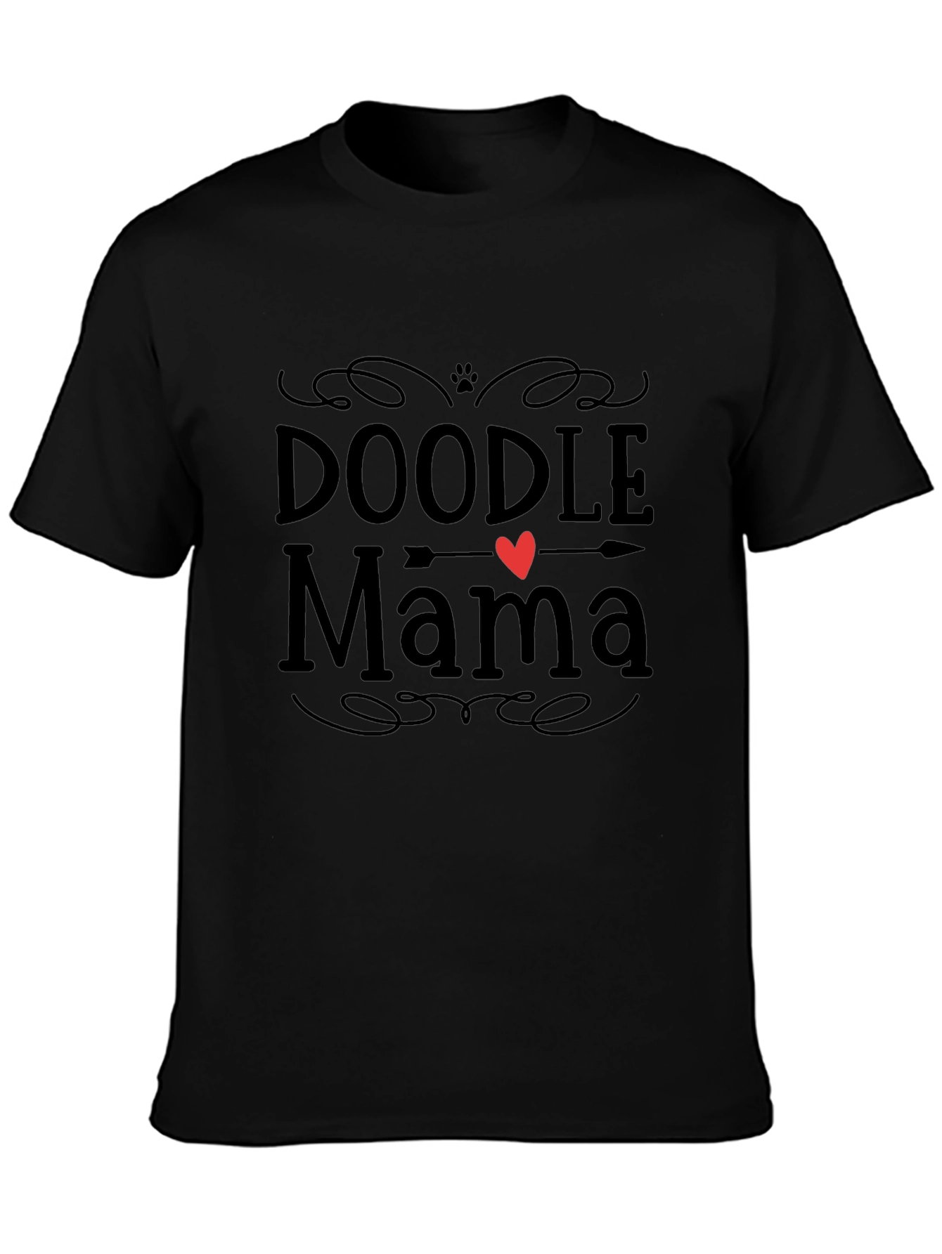 Doodle Mama Black T-Shirt - Dog Lover Tee