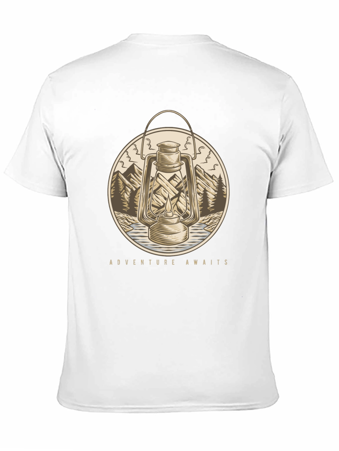Adventure Awaits Graphic T-Shirt - Lantern Design