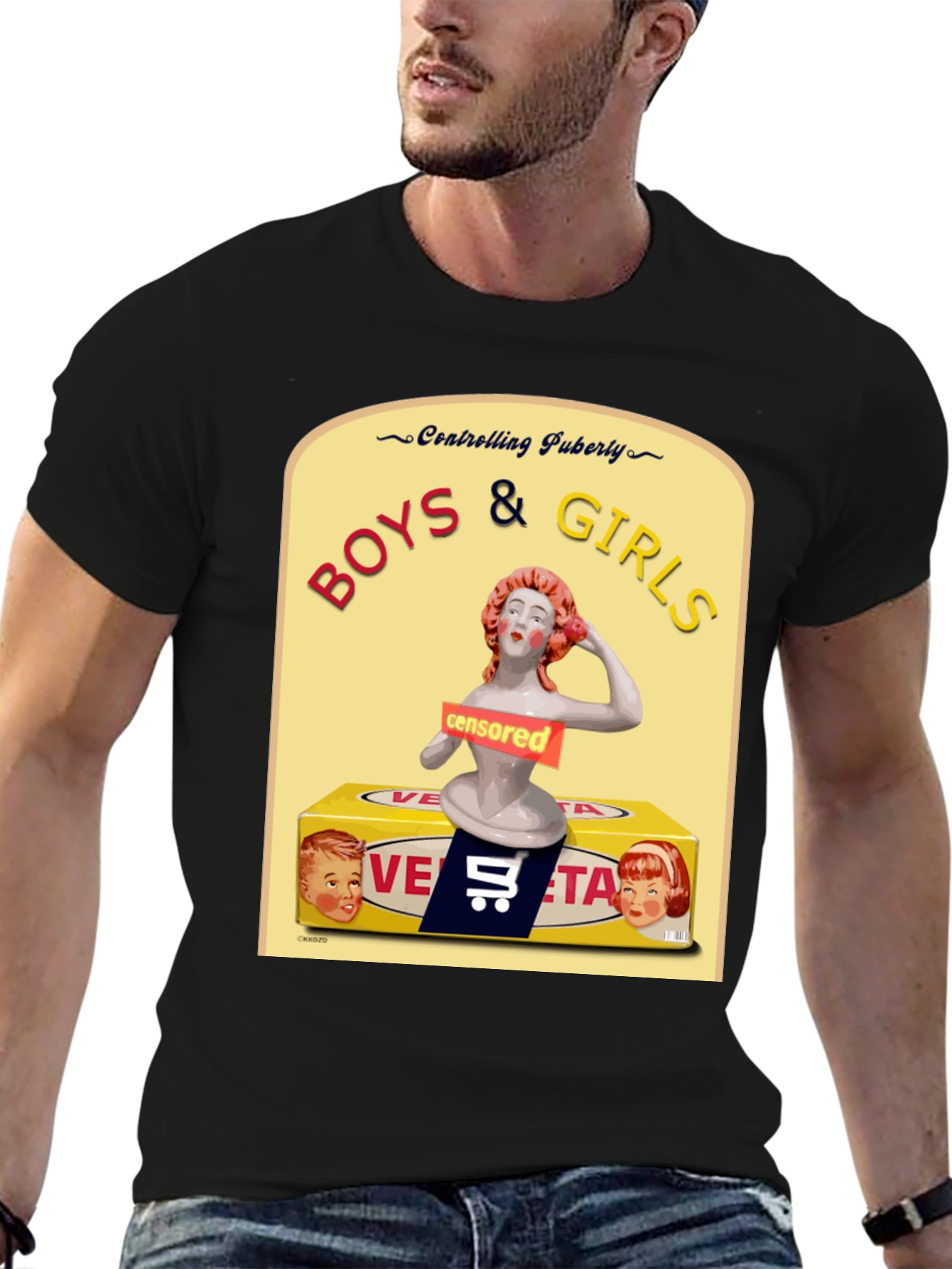 Boys & Girls Controlling Puberty Graphic Tee