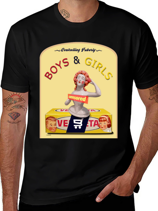 Boys & Girls Controlling Puberty Graphic Tee