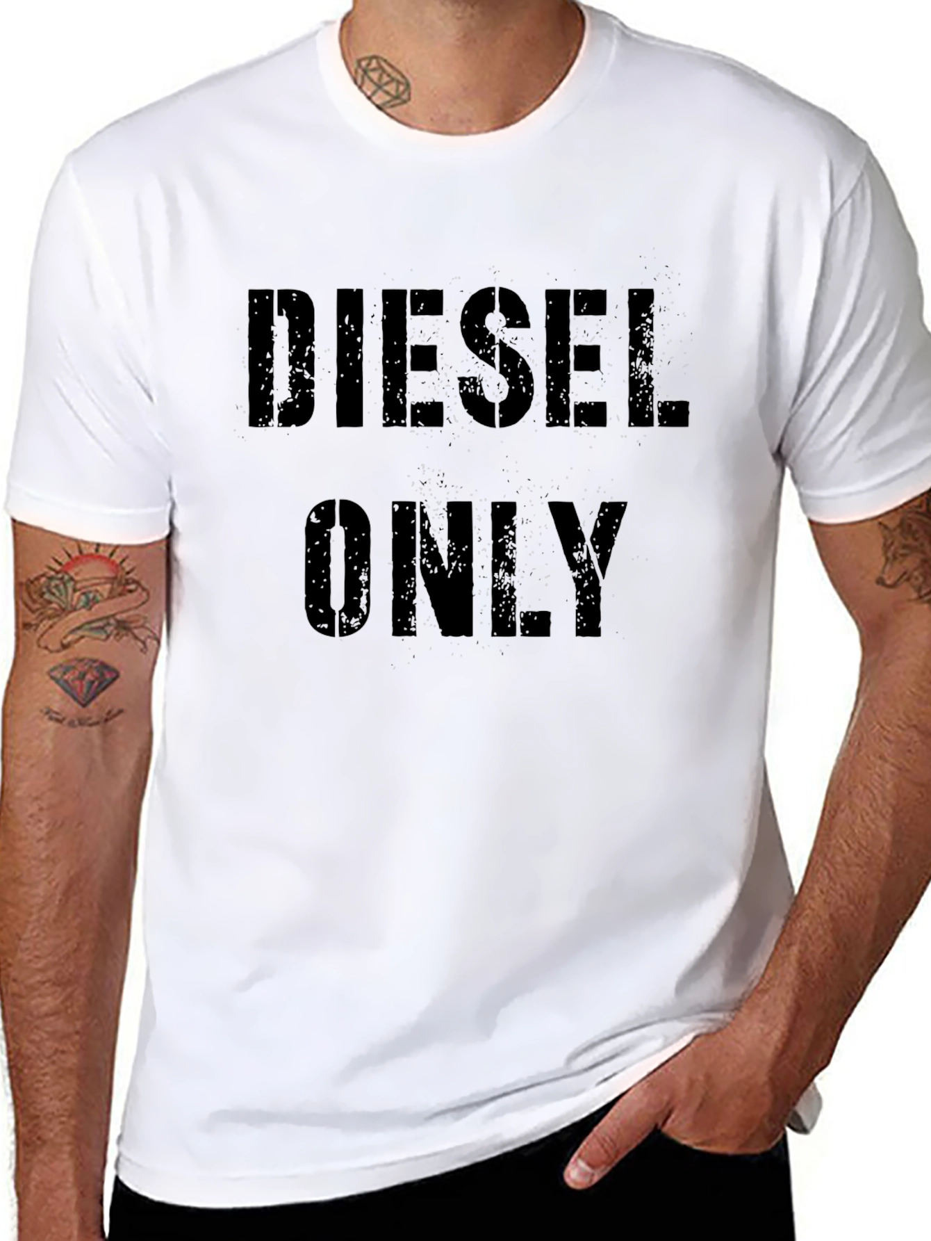 Diesel Only Black Graphic Tee