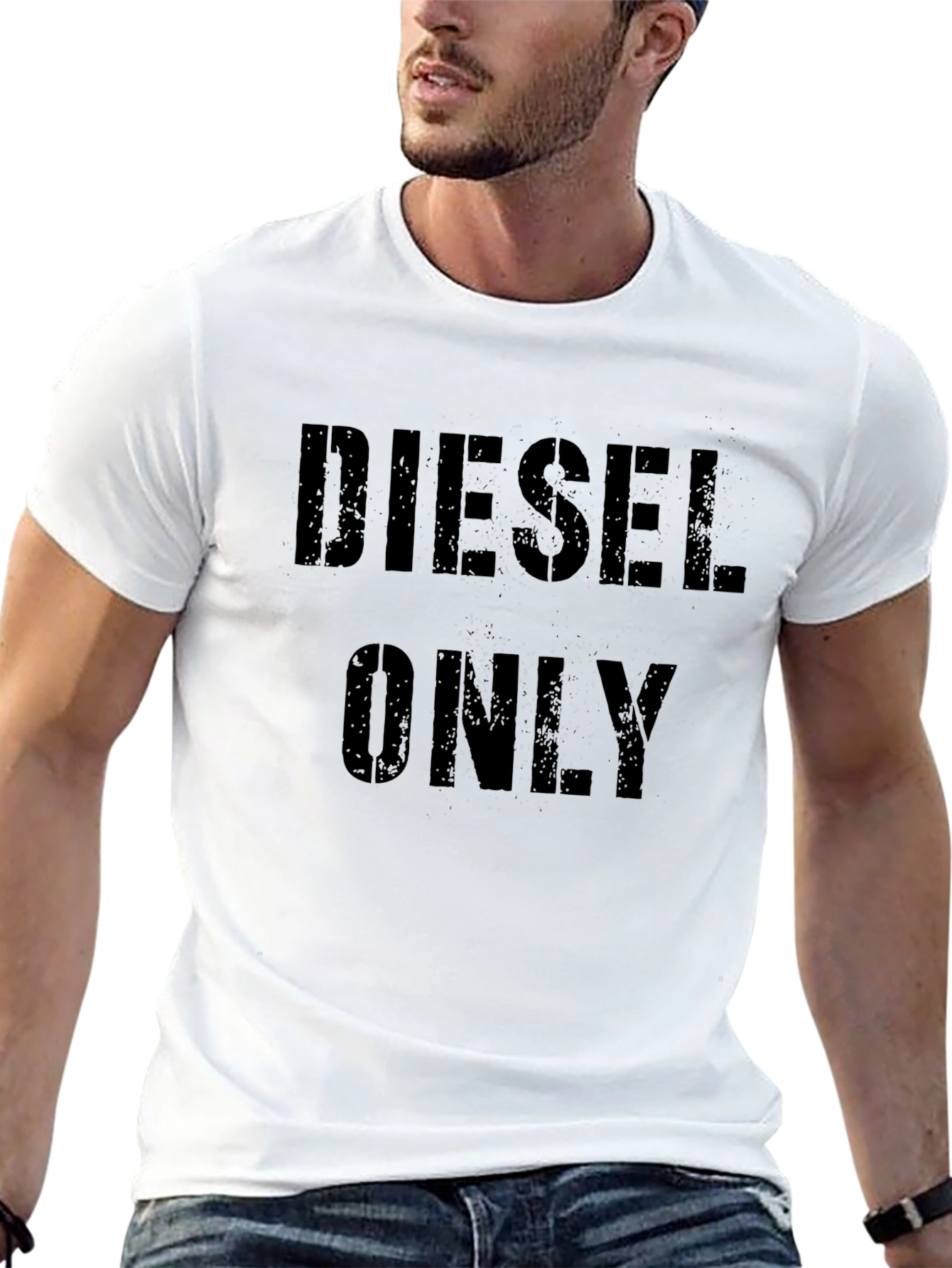 Diesel Only Black Graphic Tee