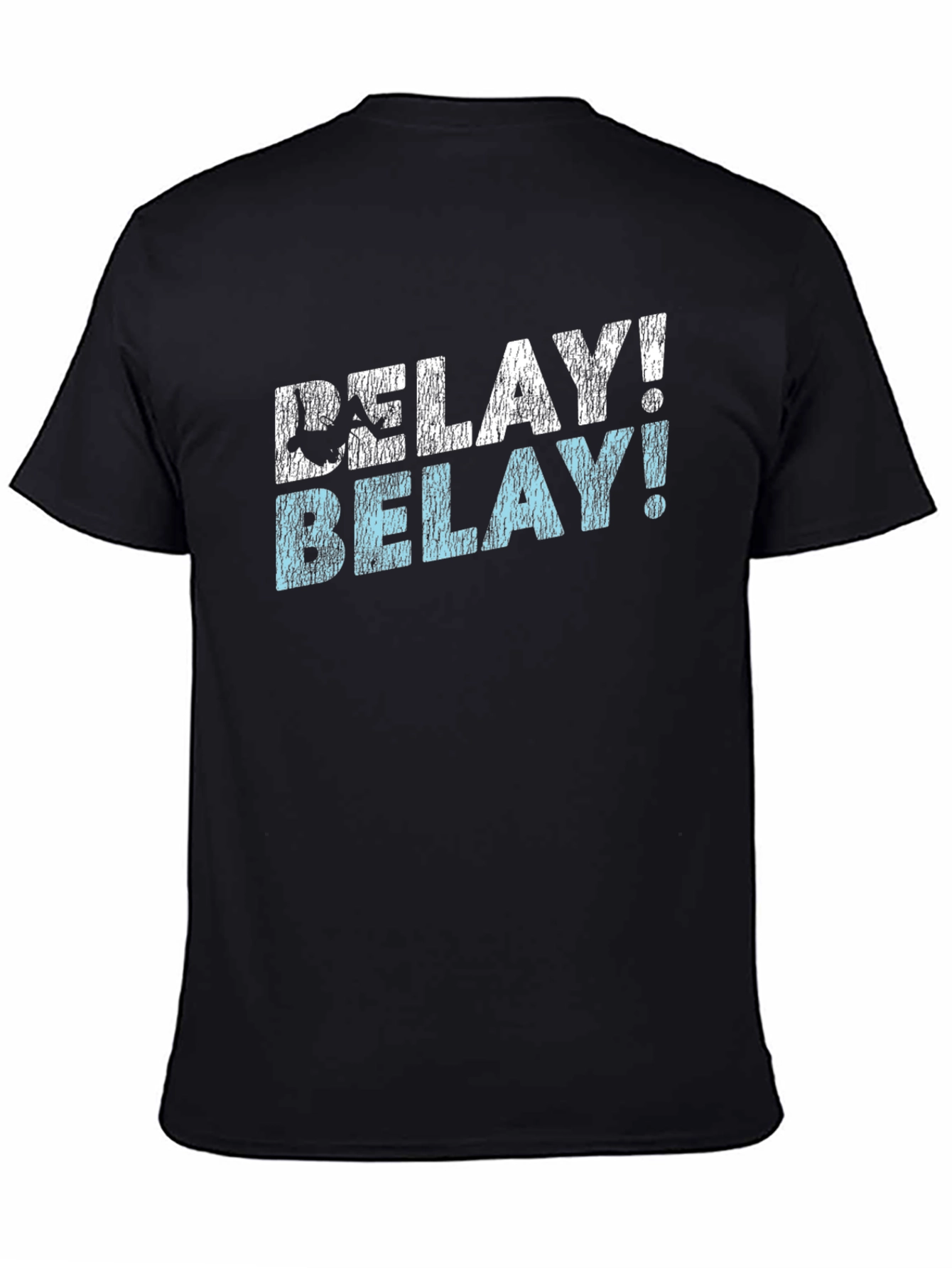 Belay! Climbing T-Shirt - Black Graphic Tee