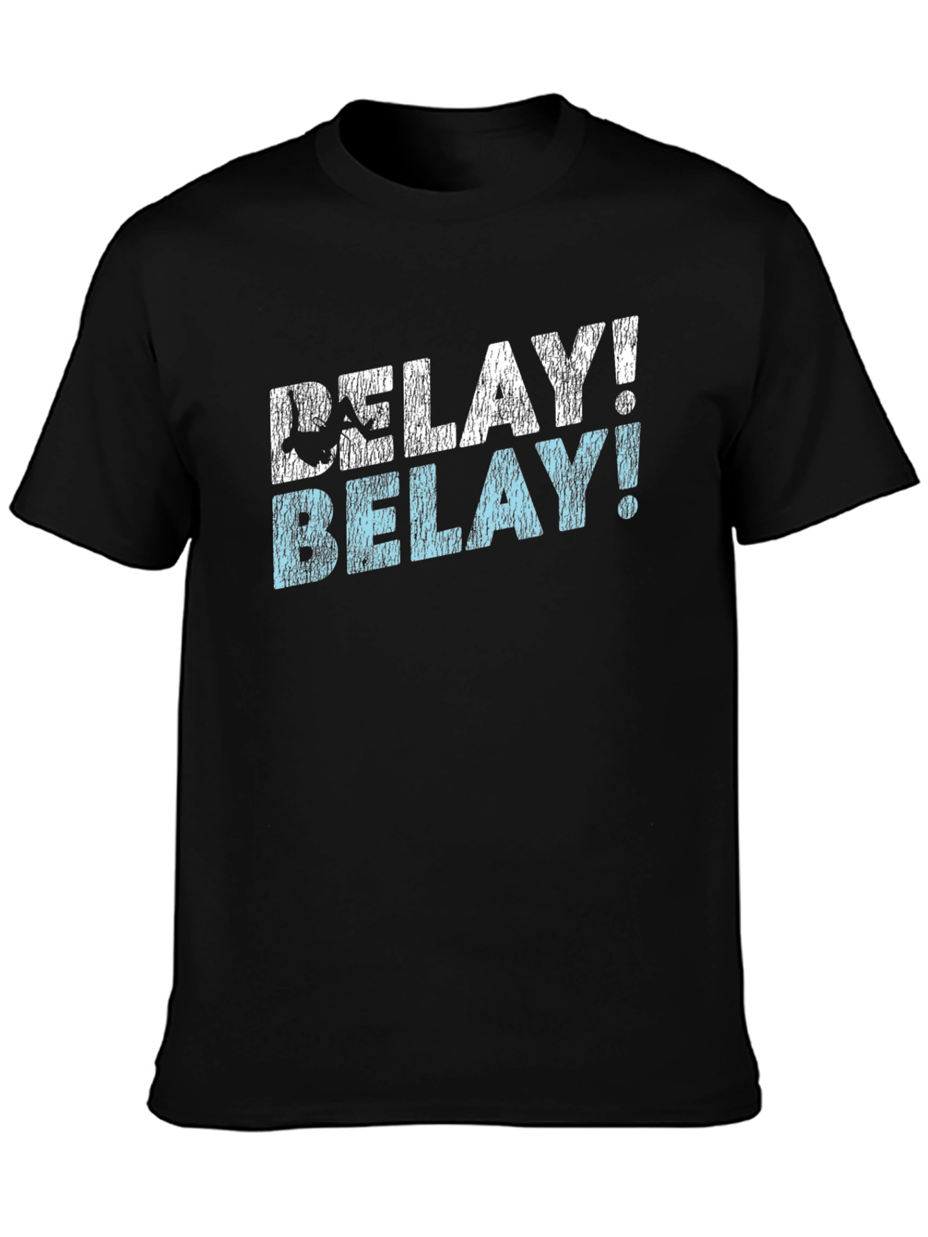 Belay! Climbing T-Shirt - Black Graphic Tee