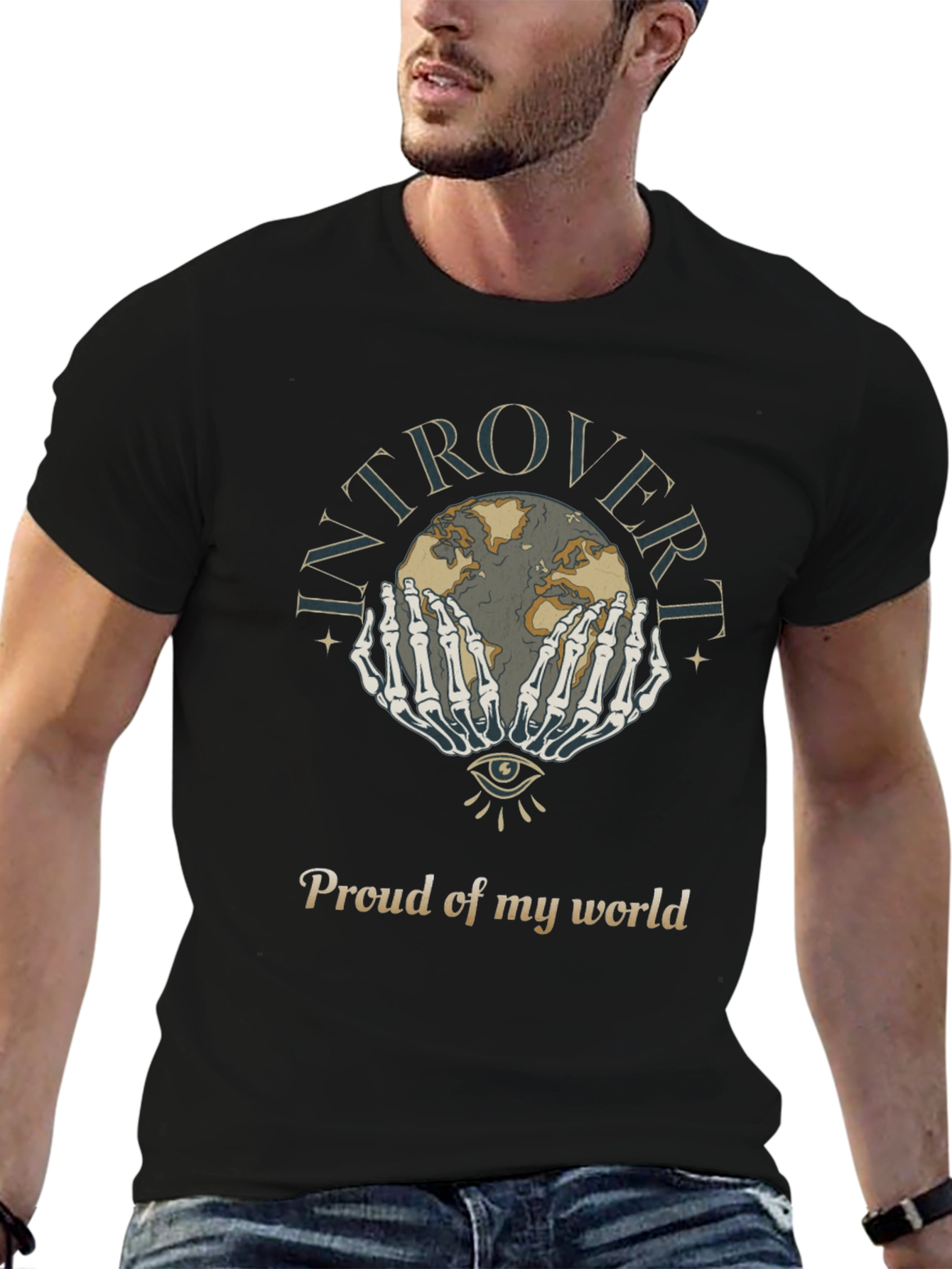 Introvert Proud World Graphic T-Shirt