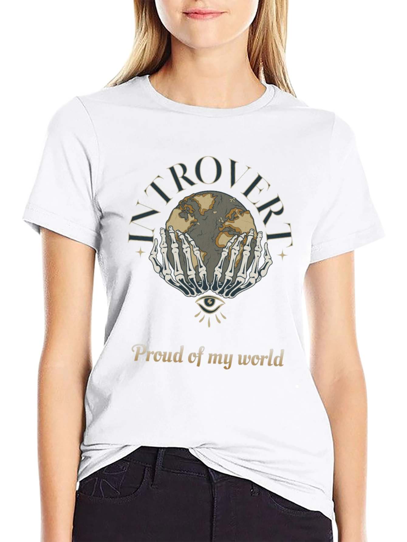 Introvert Proud World Graphic T-Shirt