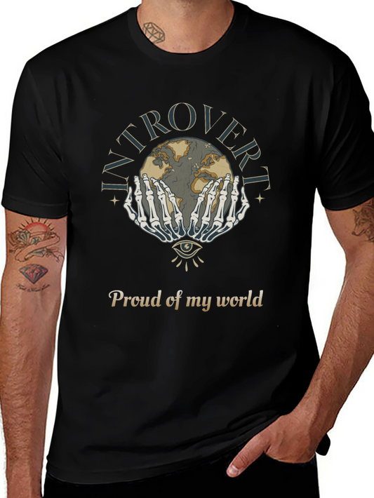 Introvert Proud World Graphic T-Shirt