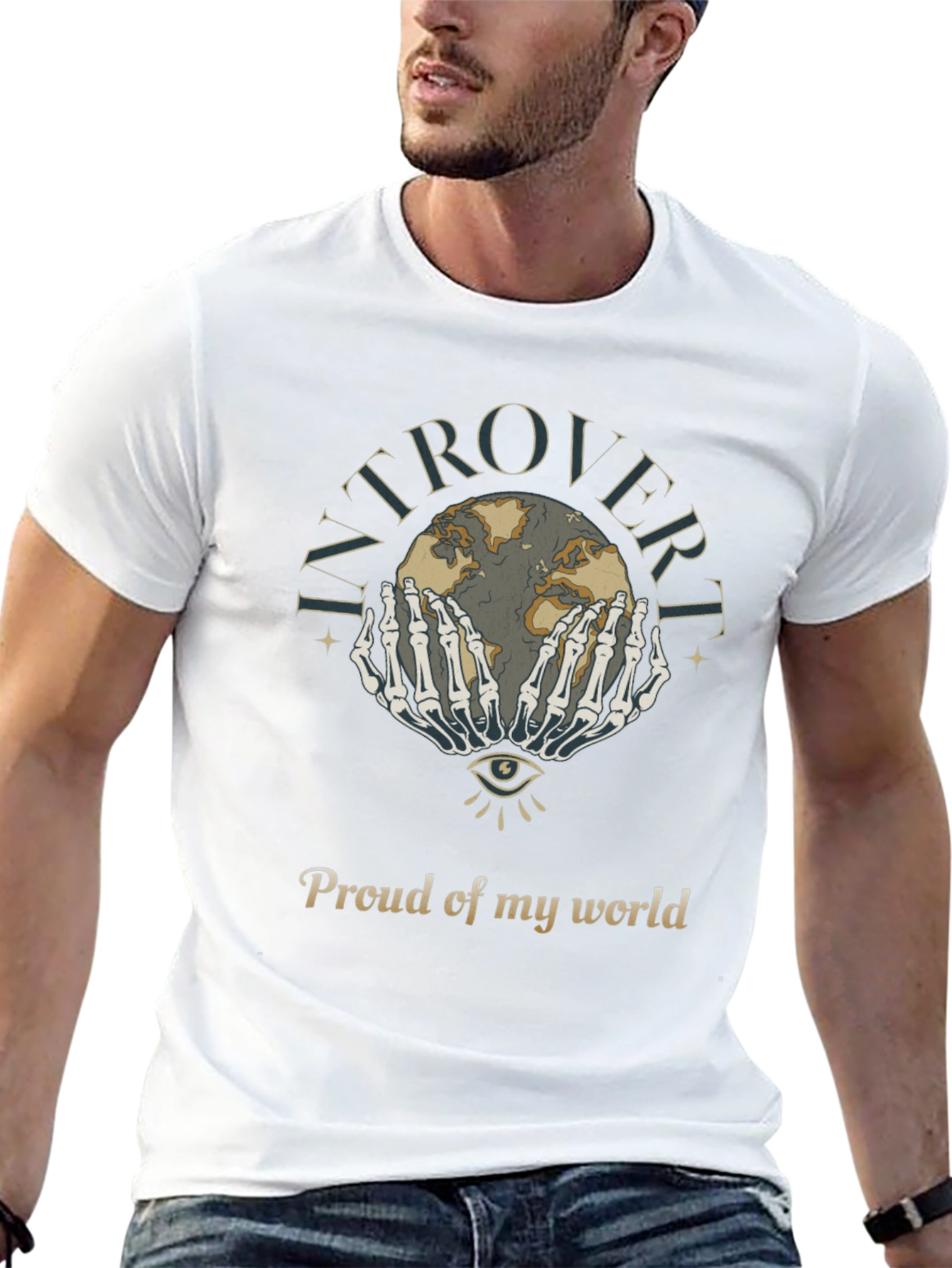 Introvert Proud World Graphic T-Shirt