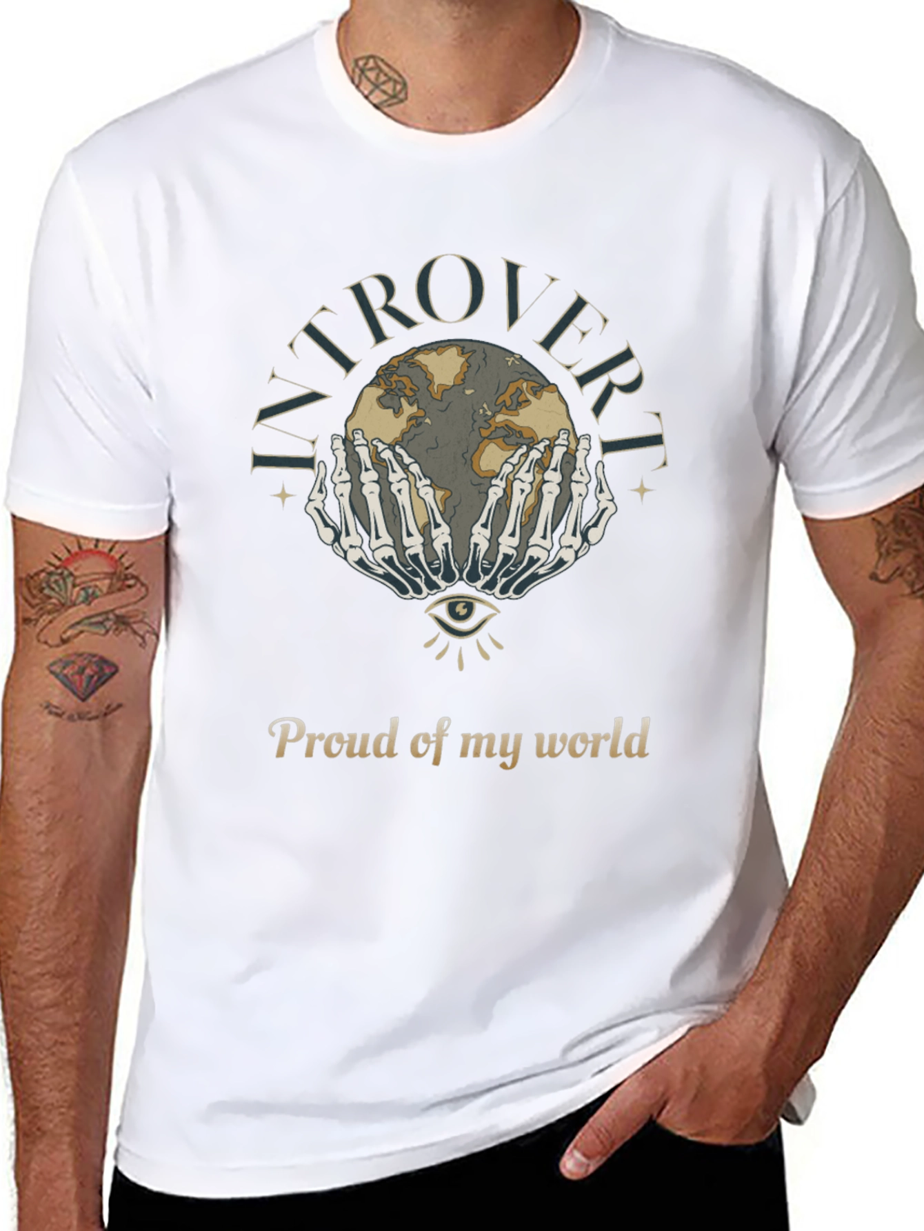 Introvert Proud World Graphic T-Shirt