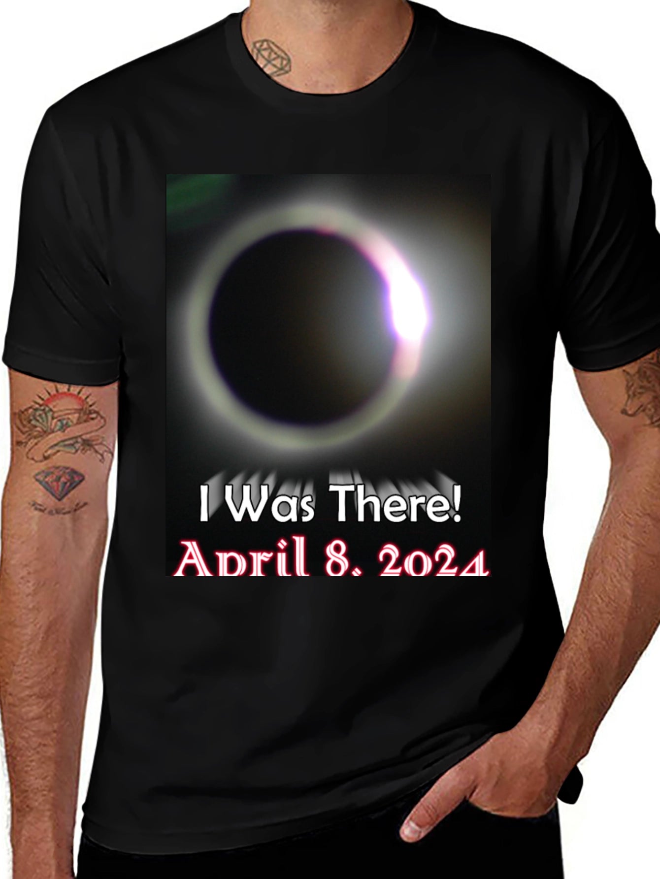 I Was There! April 8 2024 Solar Eclipse T-Shirt