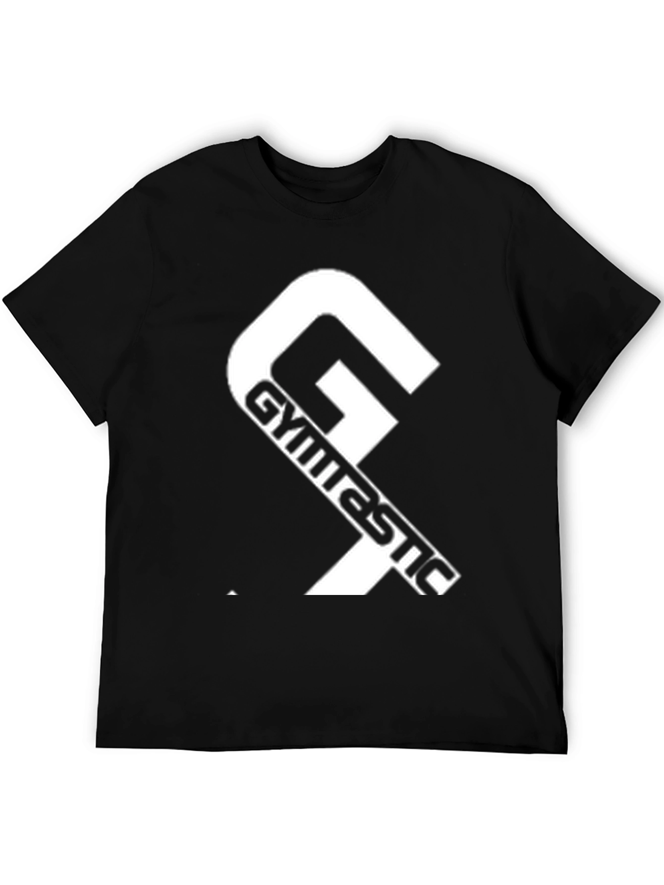 Gymnastic Graphic Tee - Black Cotton T-Shirt
