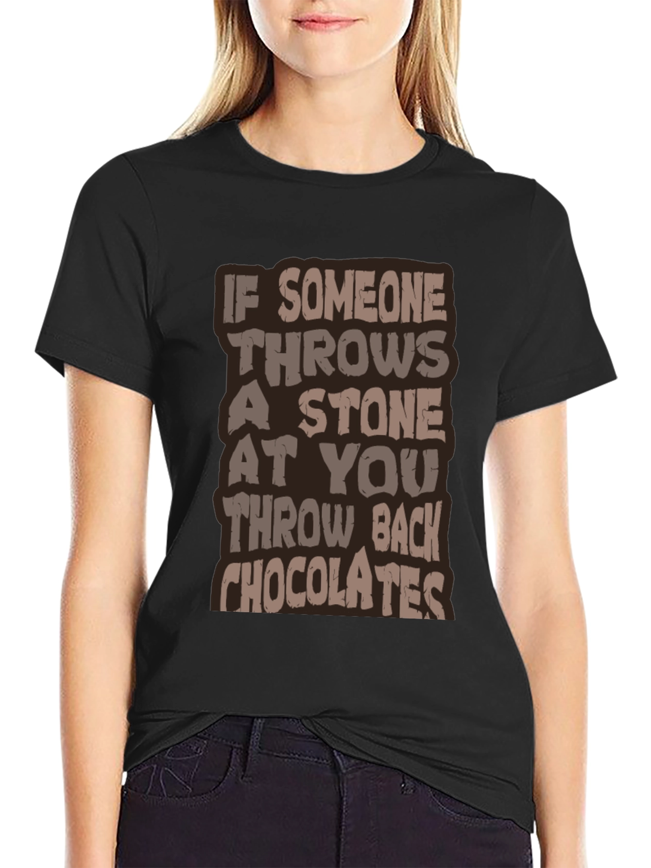 Humorous Throw Back Chocolates Graphic Tee