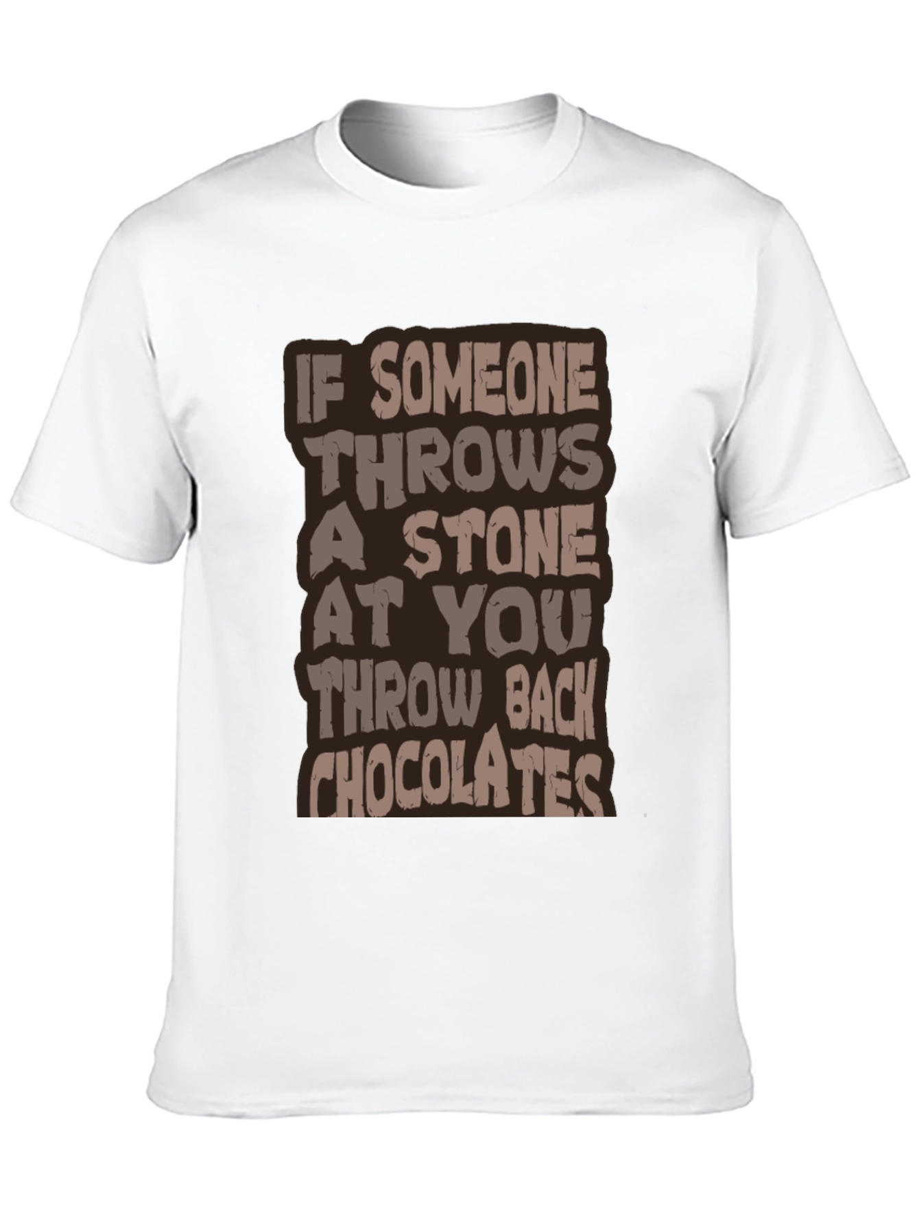 Humorous Throw Back Chocolates Graphic Tee