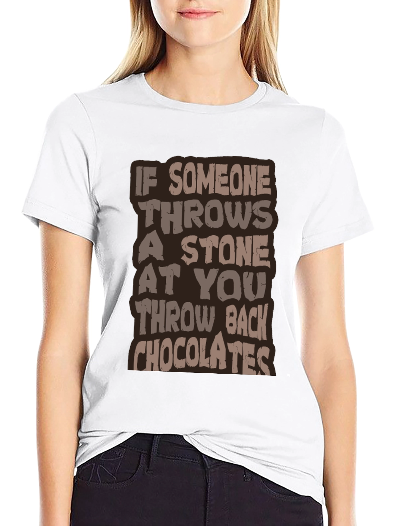 Humorous Throw Back Chocolates Graphic Tee