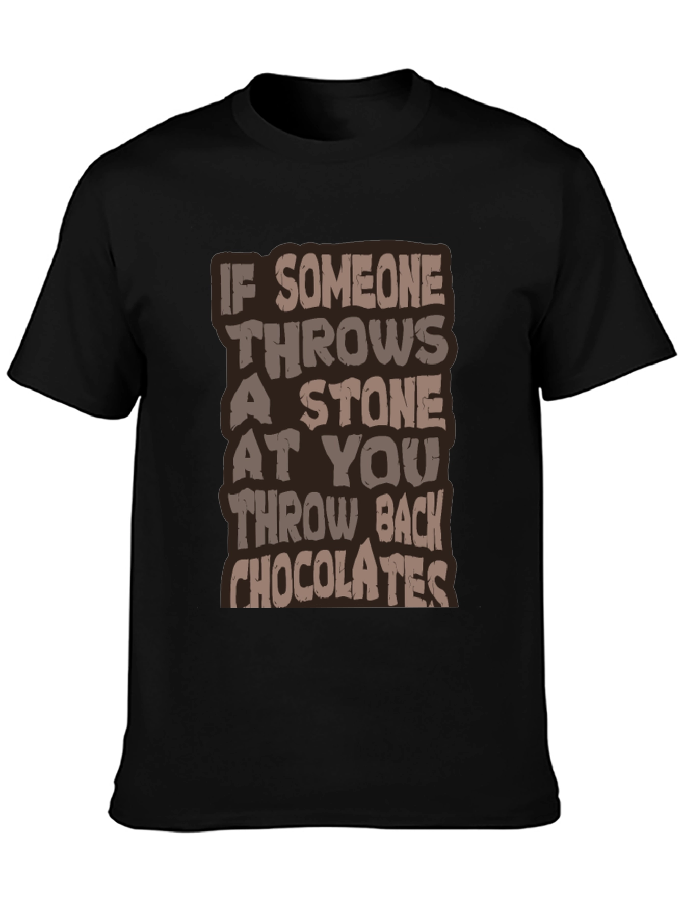 Humorous Throw Back Chocolates Graphic Tee