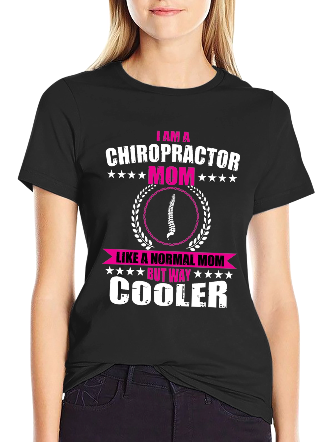 Chiropractor Mom Graphic T-Shirt - Cool Mom Tee