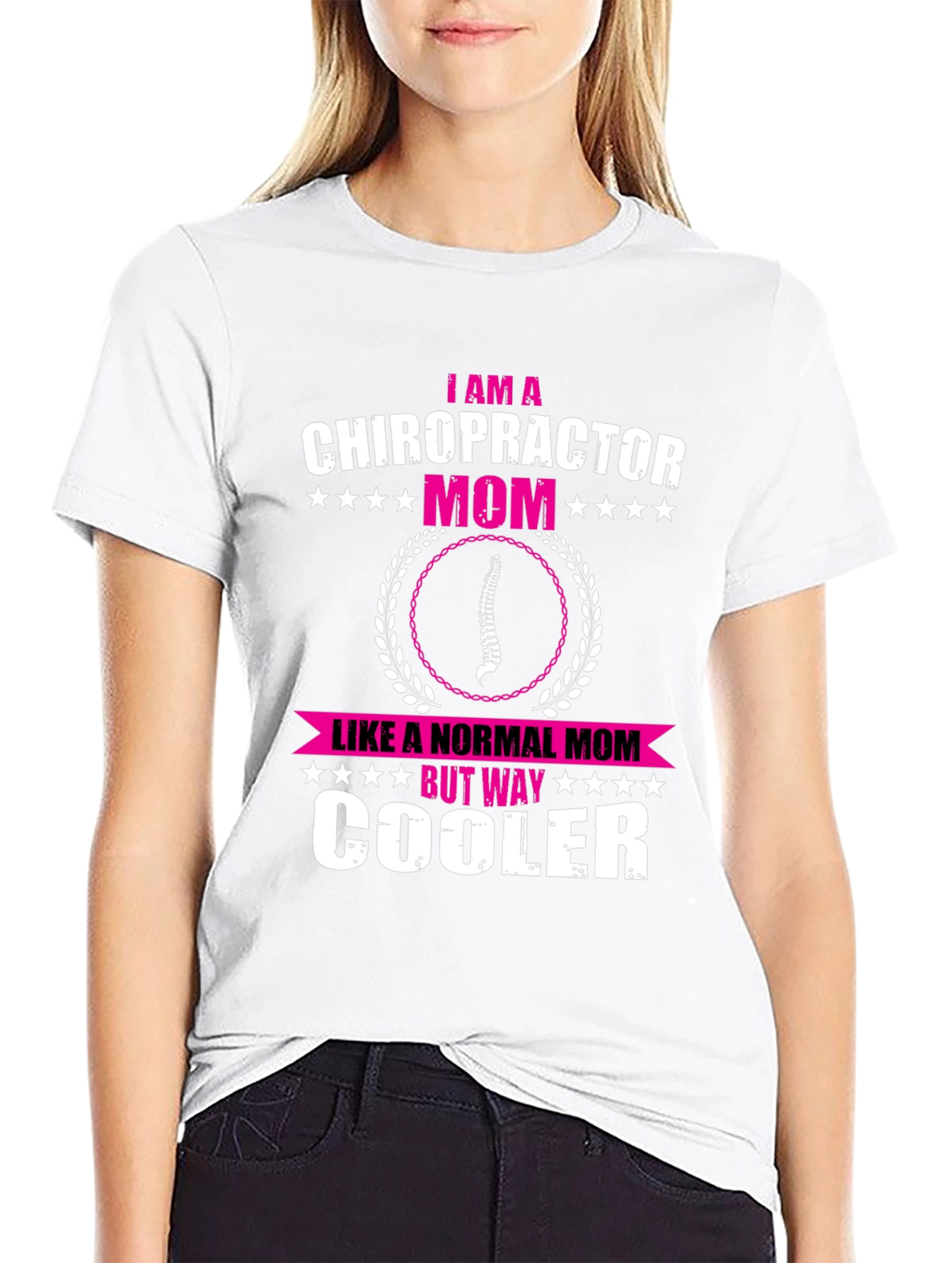 Chiropractor Mom Graphic T-Shirt - Cool Mom Tee