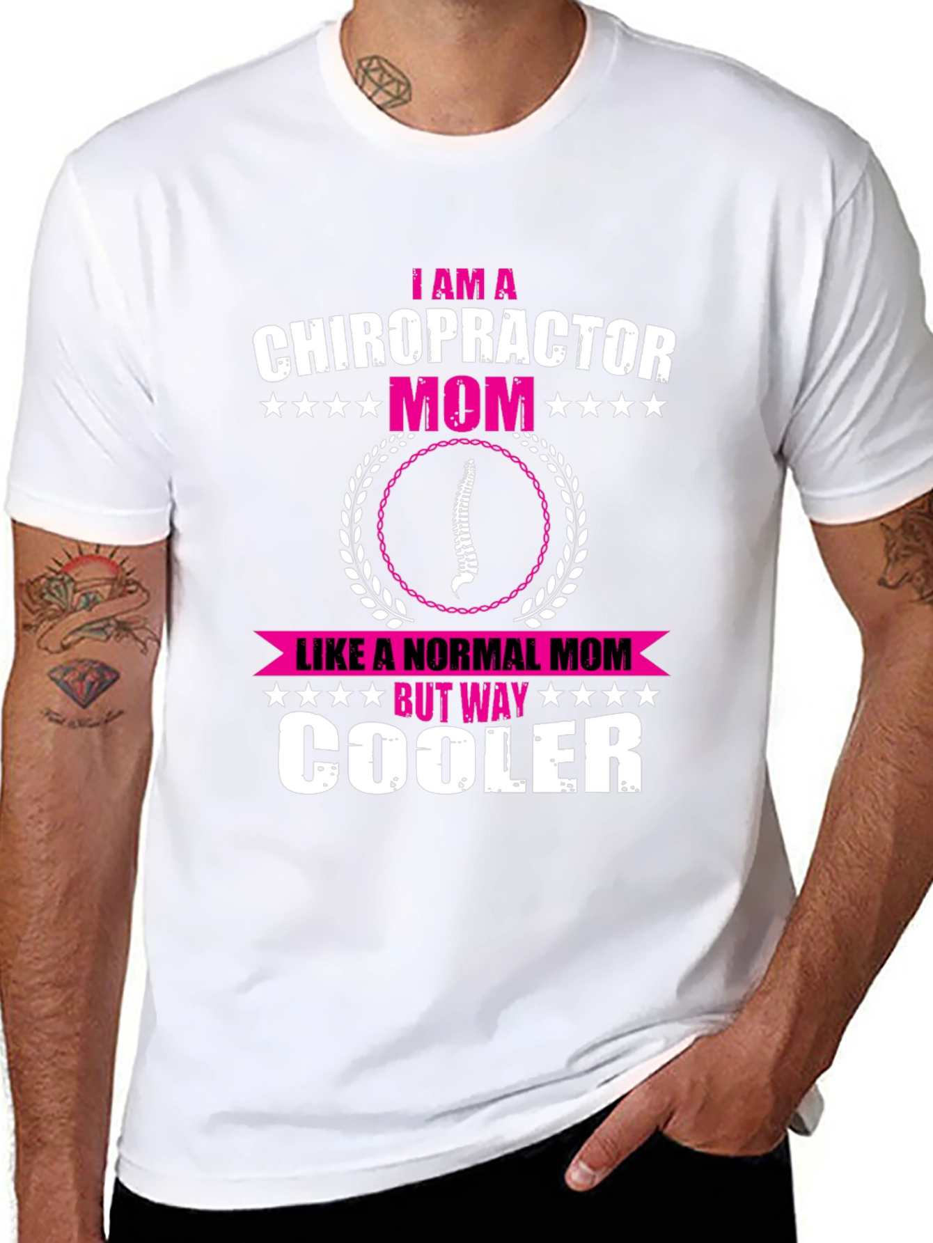 Chiropractor Mom Graphic T-Shirt - Cool Mom Tee