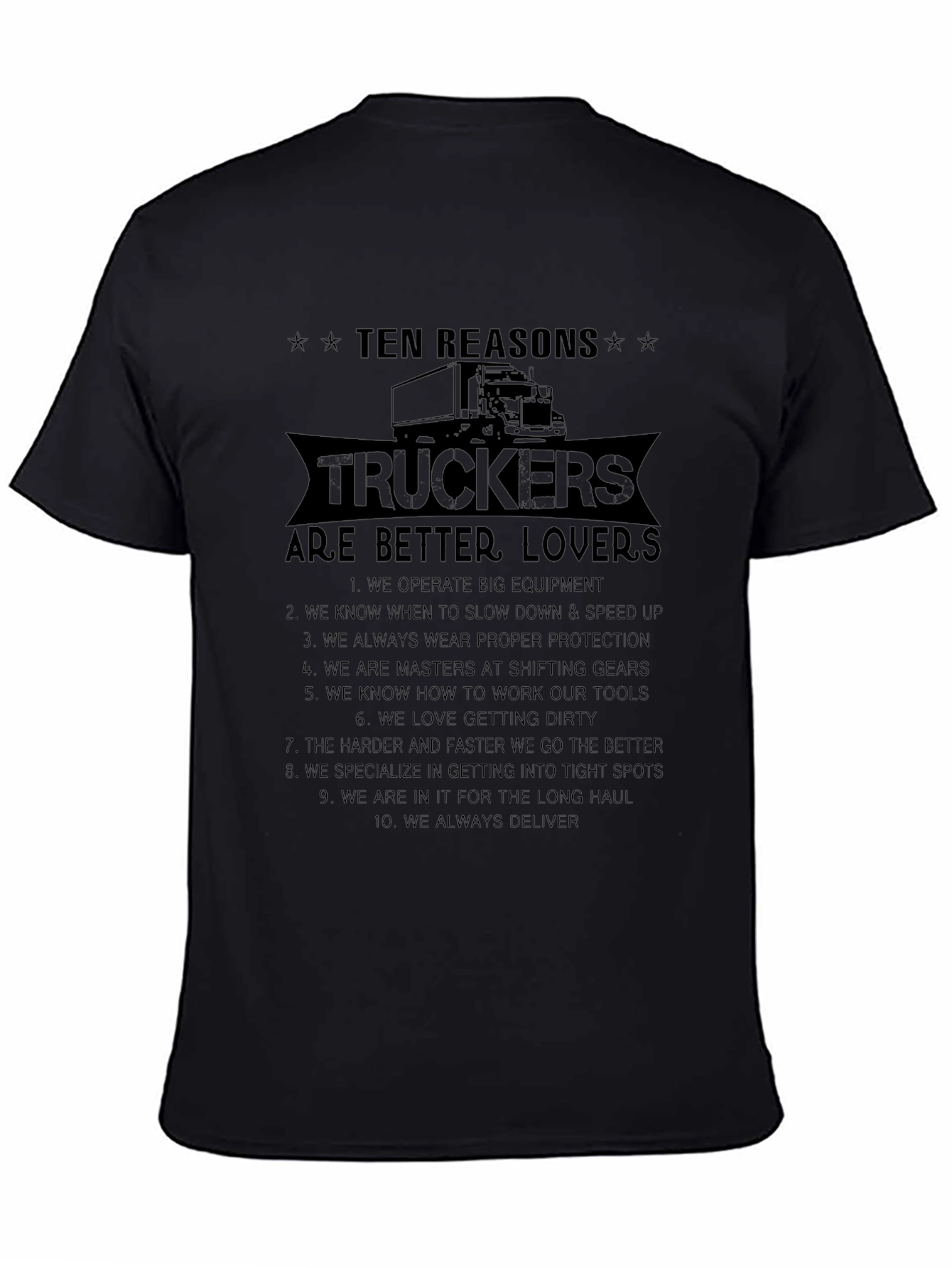 Trucker Lover T-Shirt - 10 Reasons