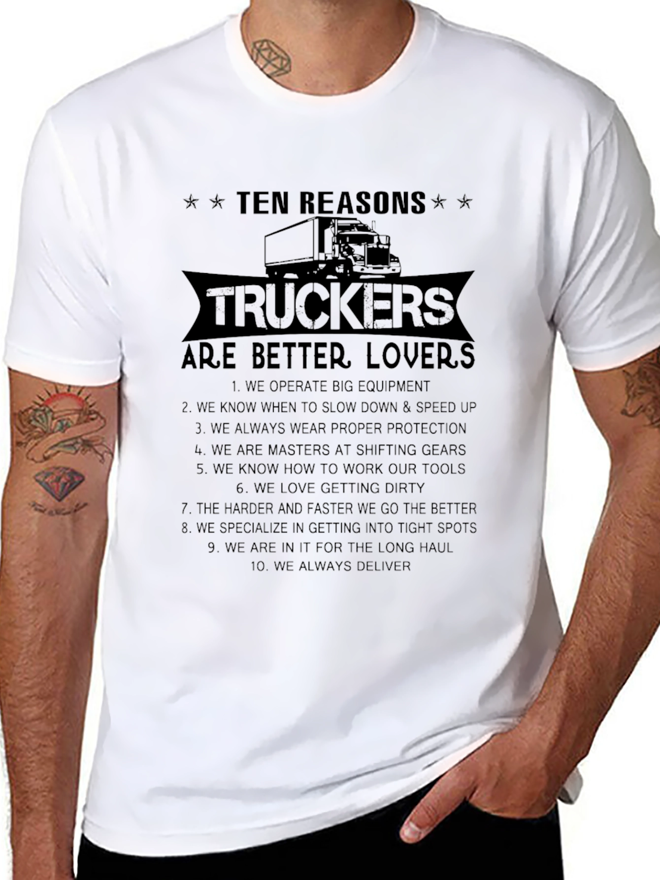 Trucker Lover T-Shirt - 10 Reasons