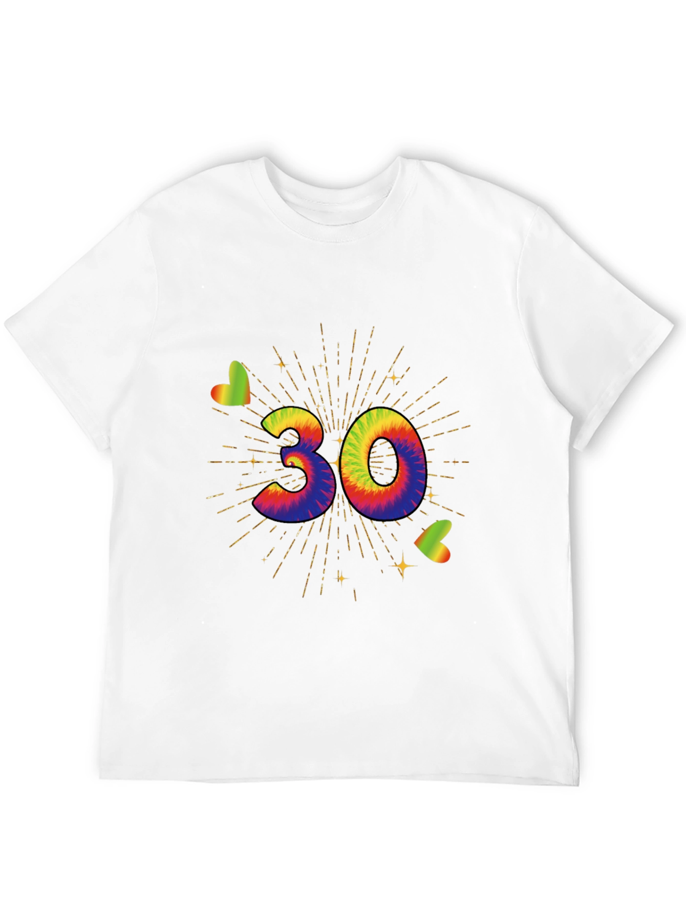 Tie Dye 30th Birthday T-Shirt
