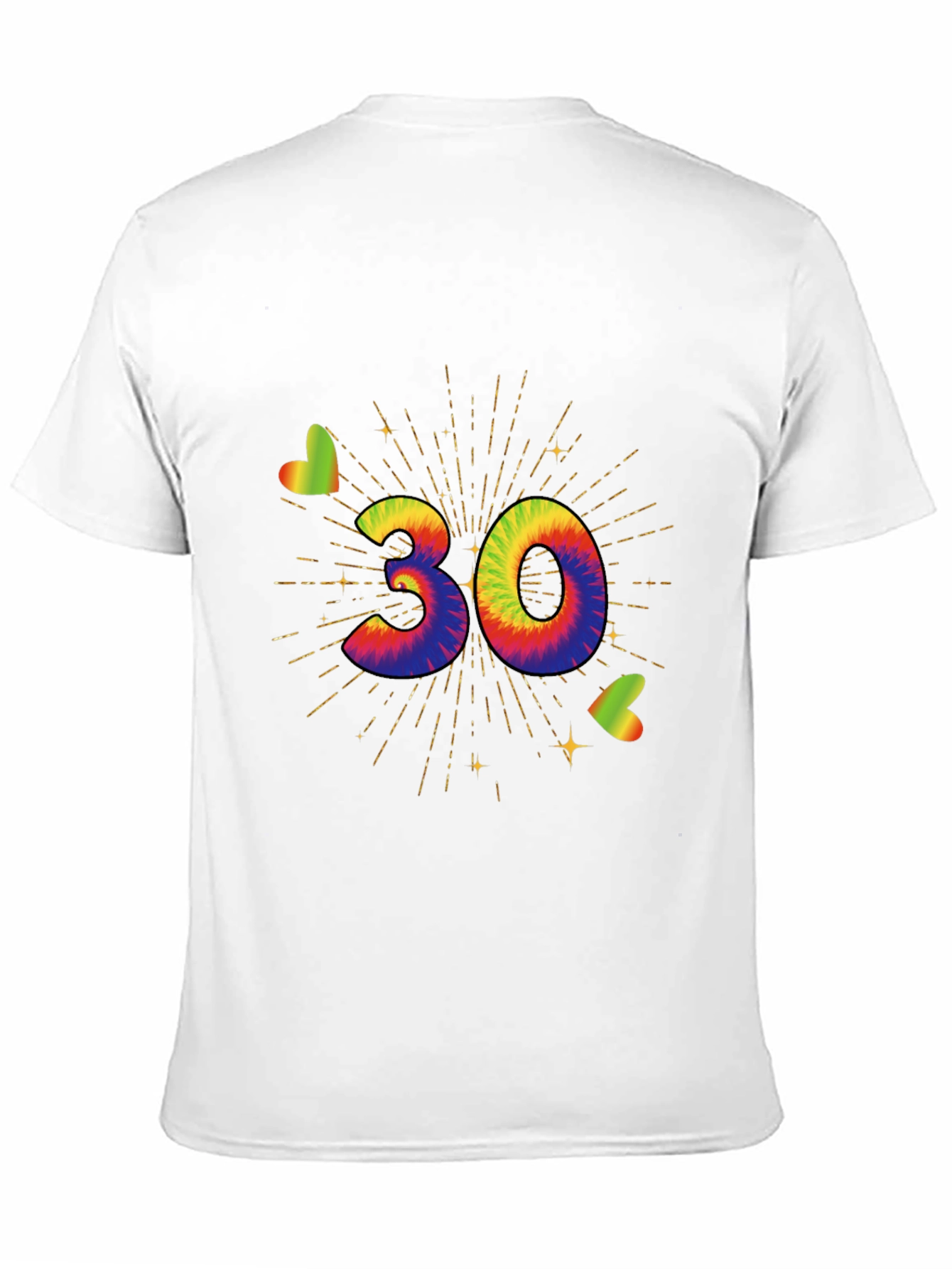 Tie Dye 30th Birthday T-Shirt