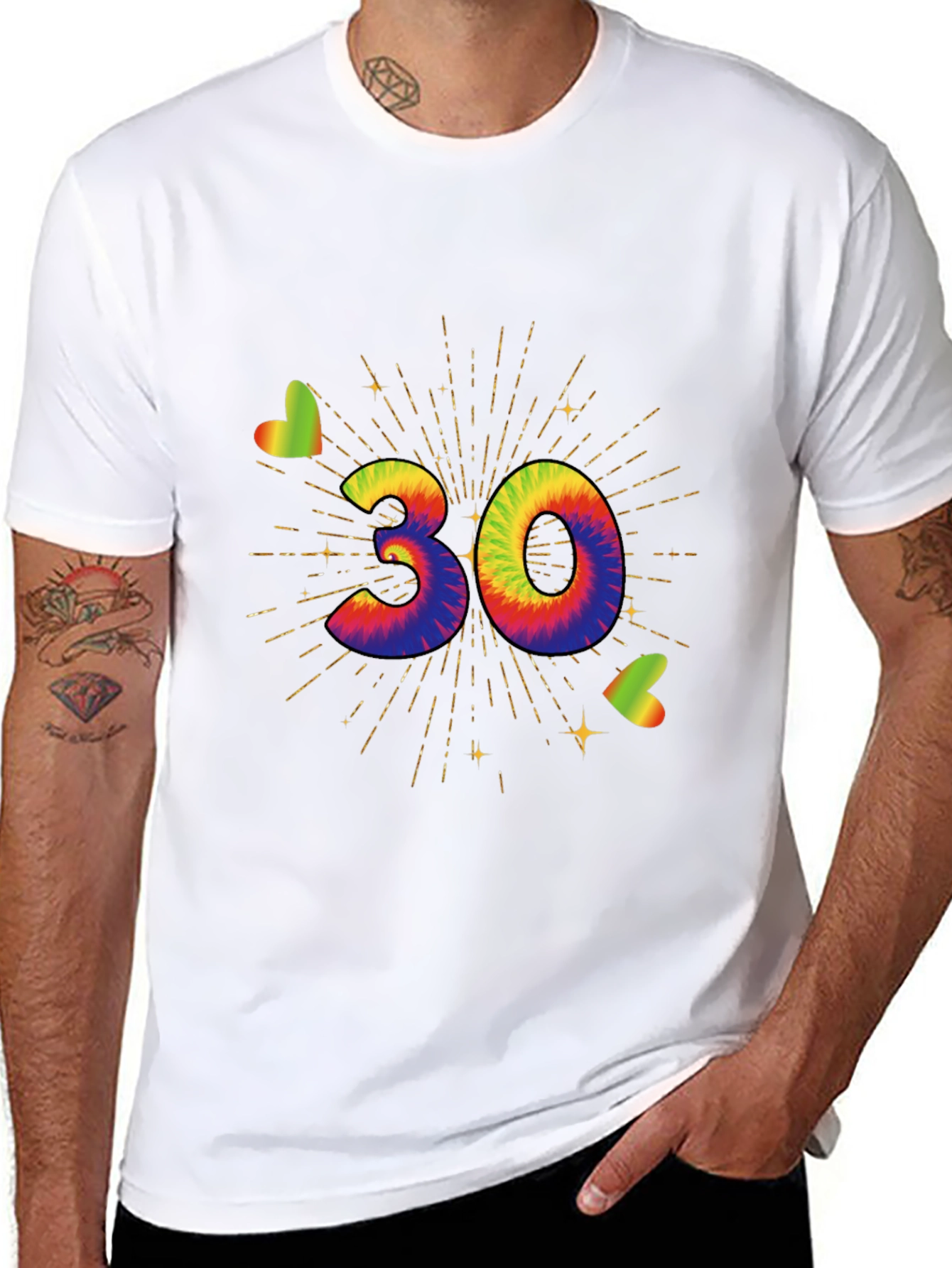 Tie Dye 30th Birthday T-Shirt