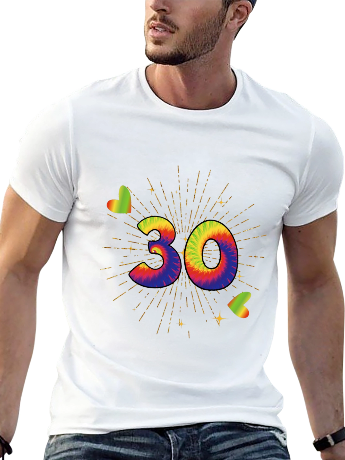 Tie Dye 30th Birthday T-Shirt