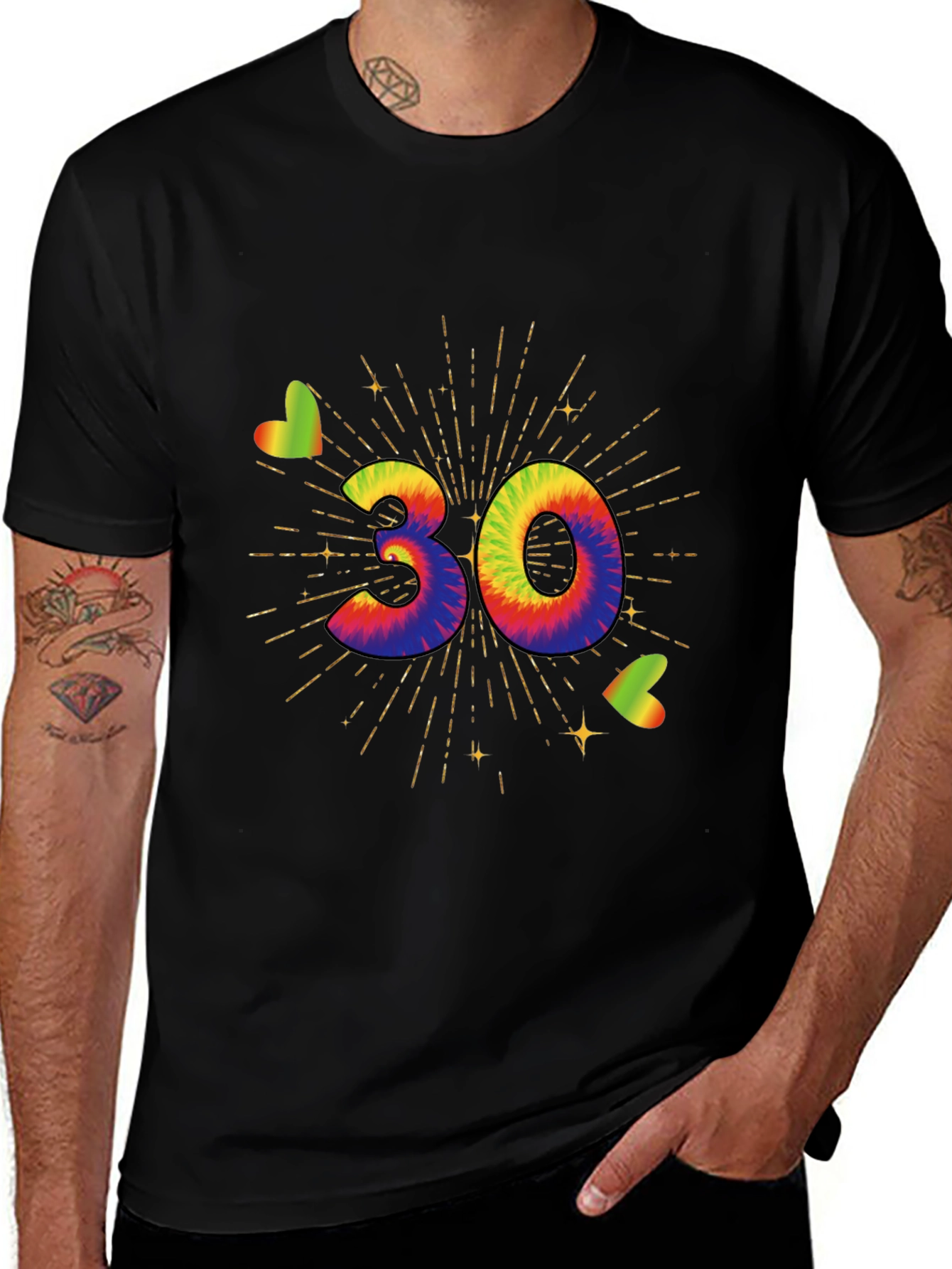 Tie Dye 30th Birthday T-Shirt