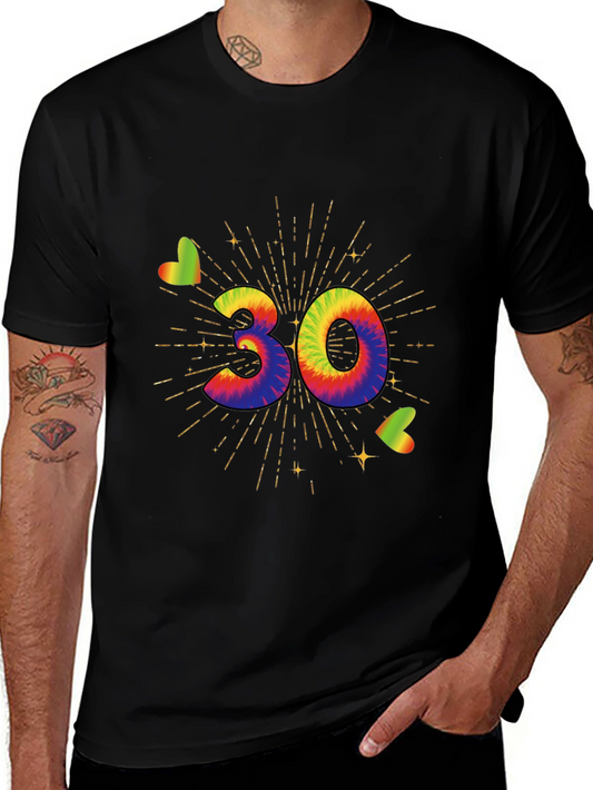 Tie Dye 30th Birthday T-Shirt