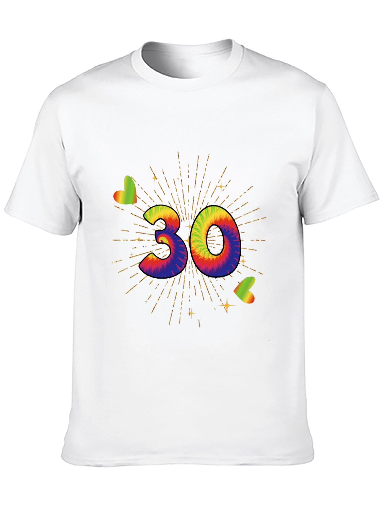 Tie Dye 30th Birthday T-Shirt