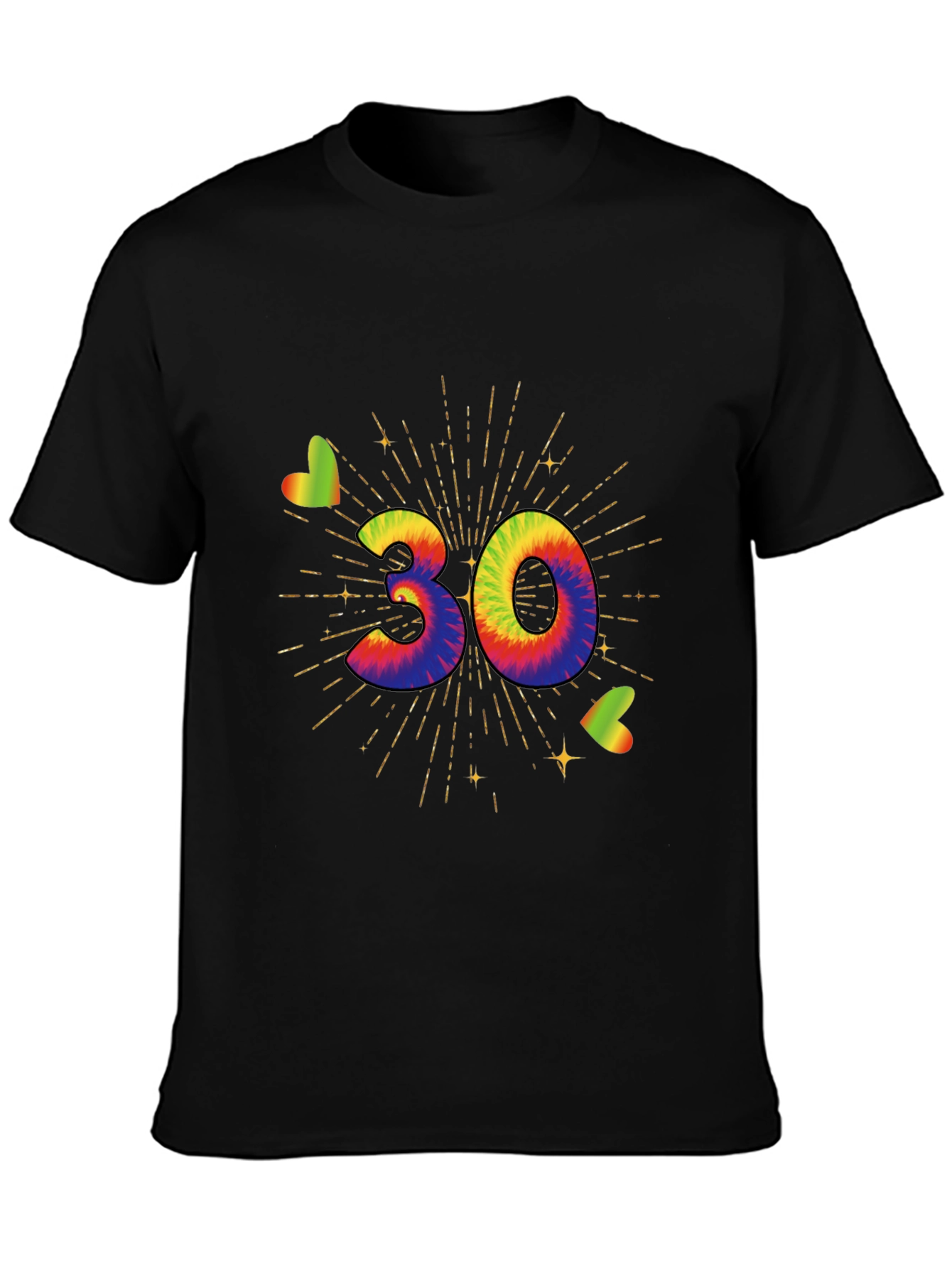 Tie Dye 30th Birthday T-Shirt