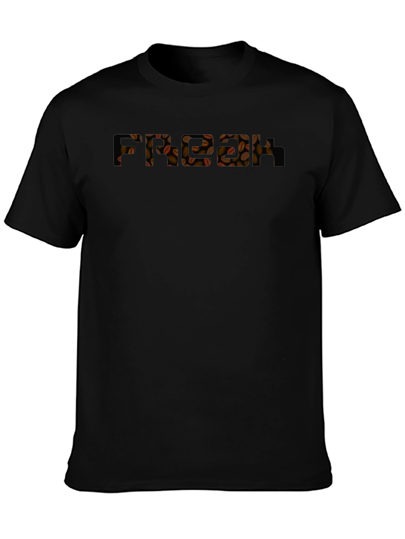 Coffee Bean Graphic Black T-Shirt
