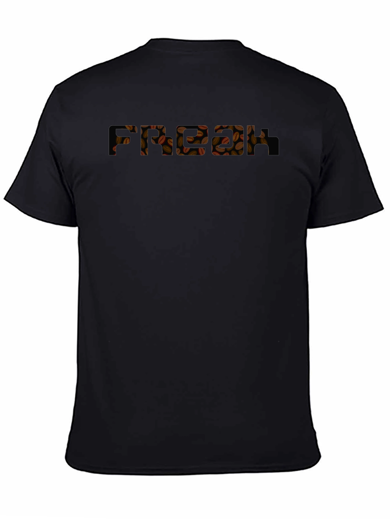 Coffee Bean Graphic Black T-Shirt