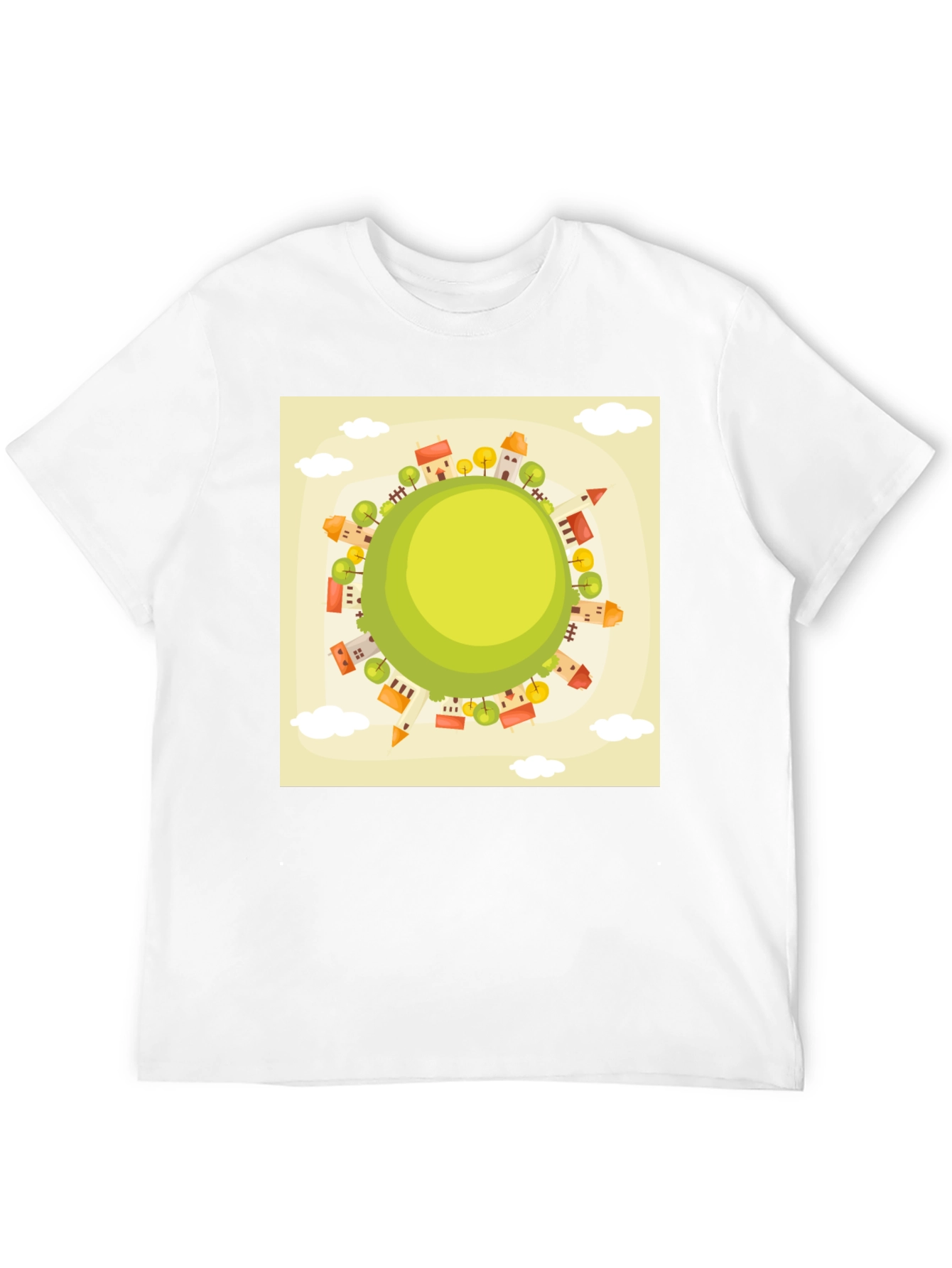 Cartoon World Graphic Tee - Black