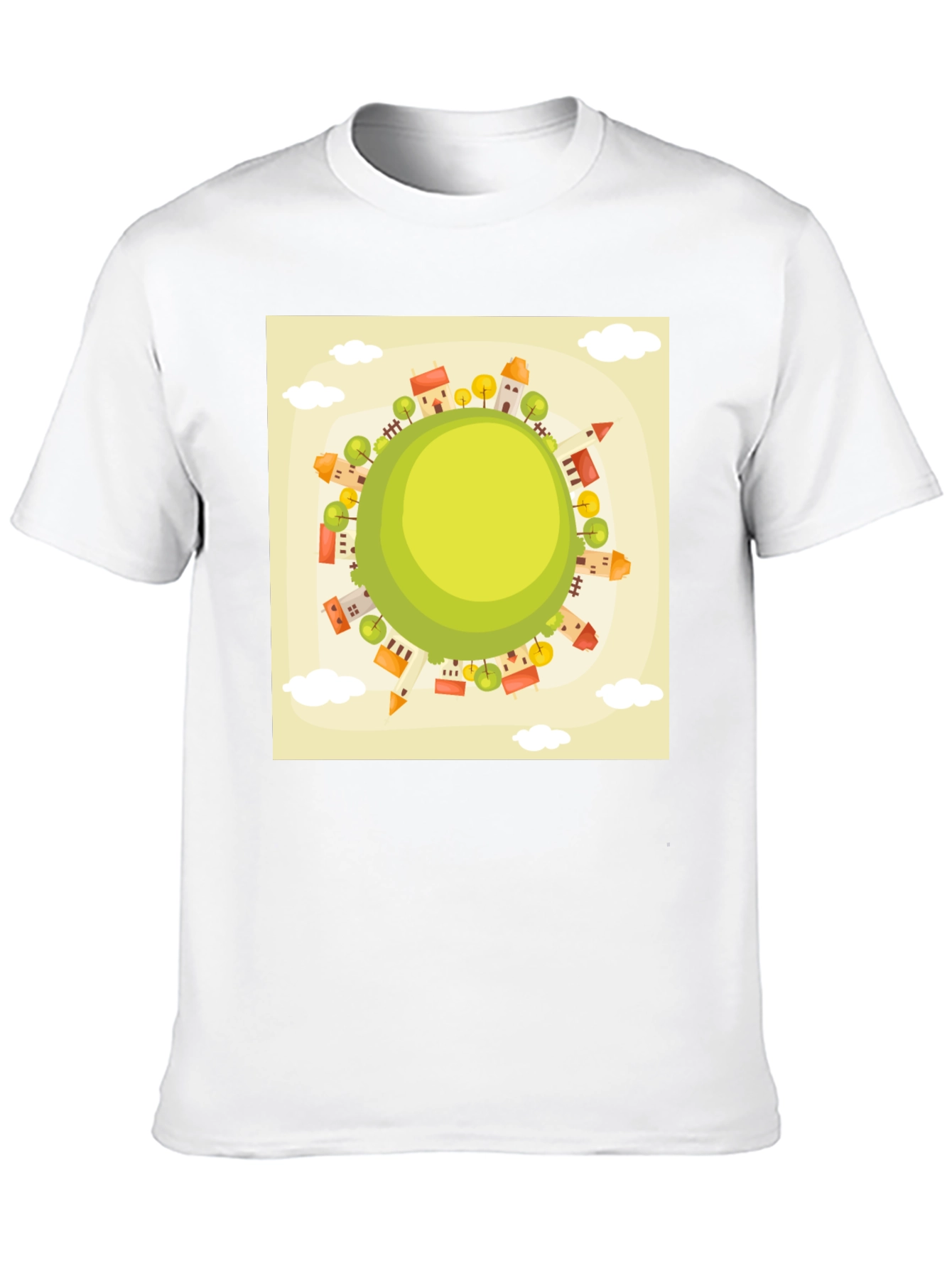 Cartoon World Graphic Tee - Black