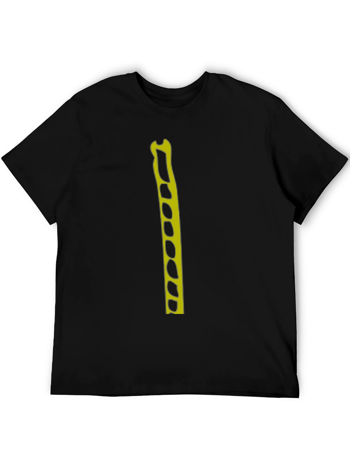 Modern Graphic Tee - Black with Yellow Design
