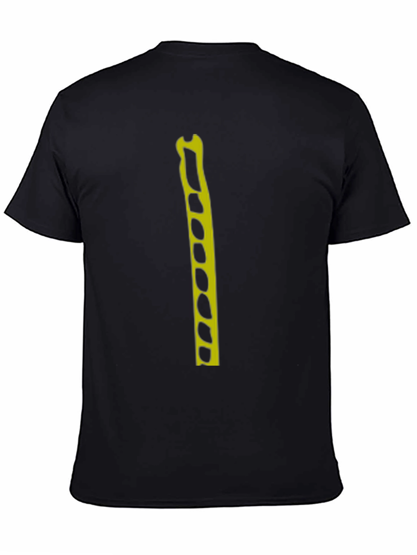 Modern Graphic Tee - Black with Yellow Design