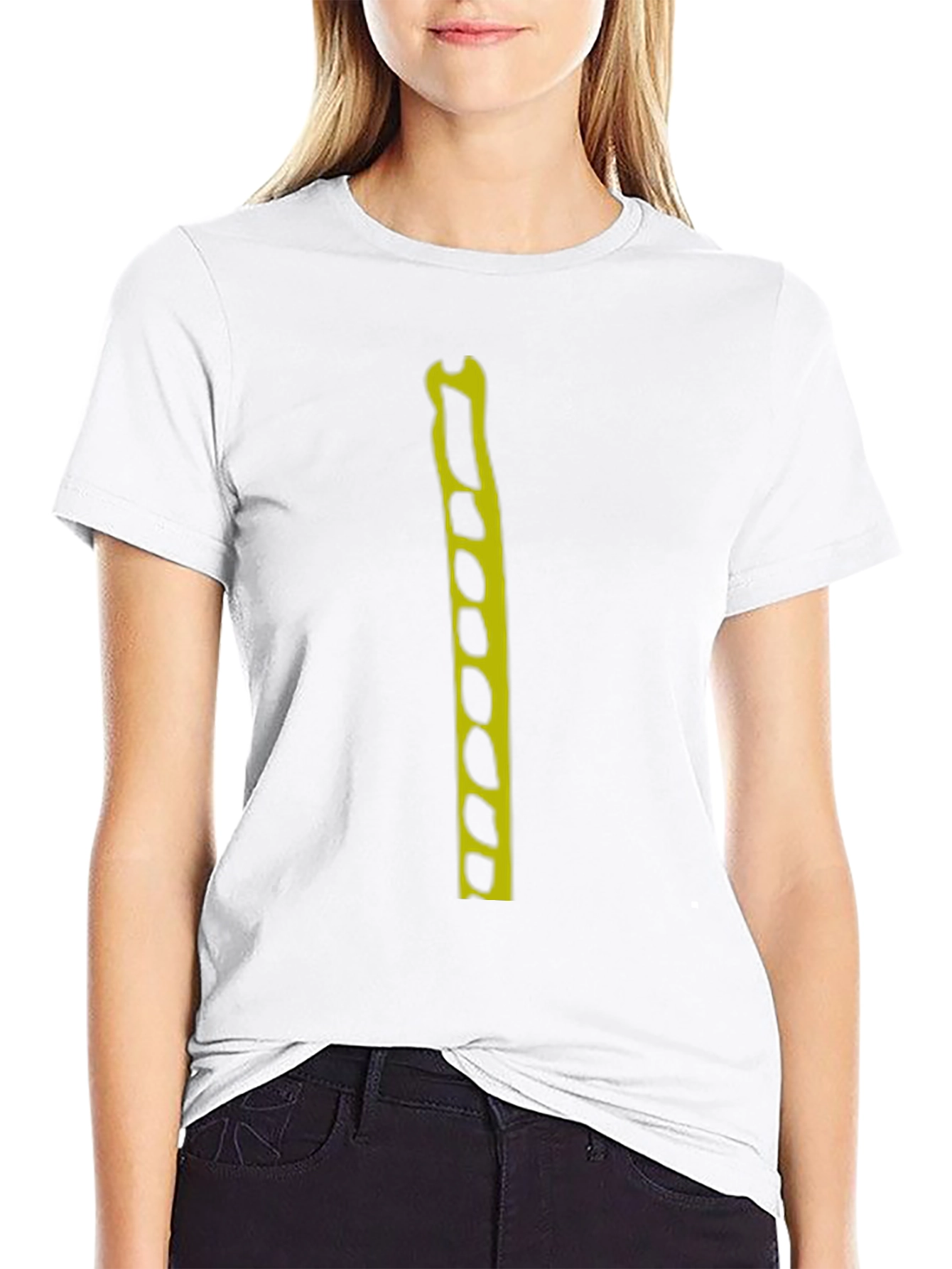 Modern Graphic Tee - Black with Yellow Design