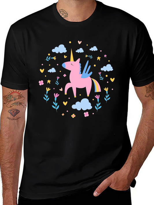 Unicorn Graphic Tee - Fun & Stylish Black T-Shirt