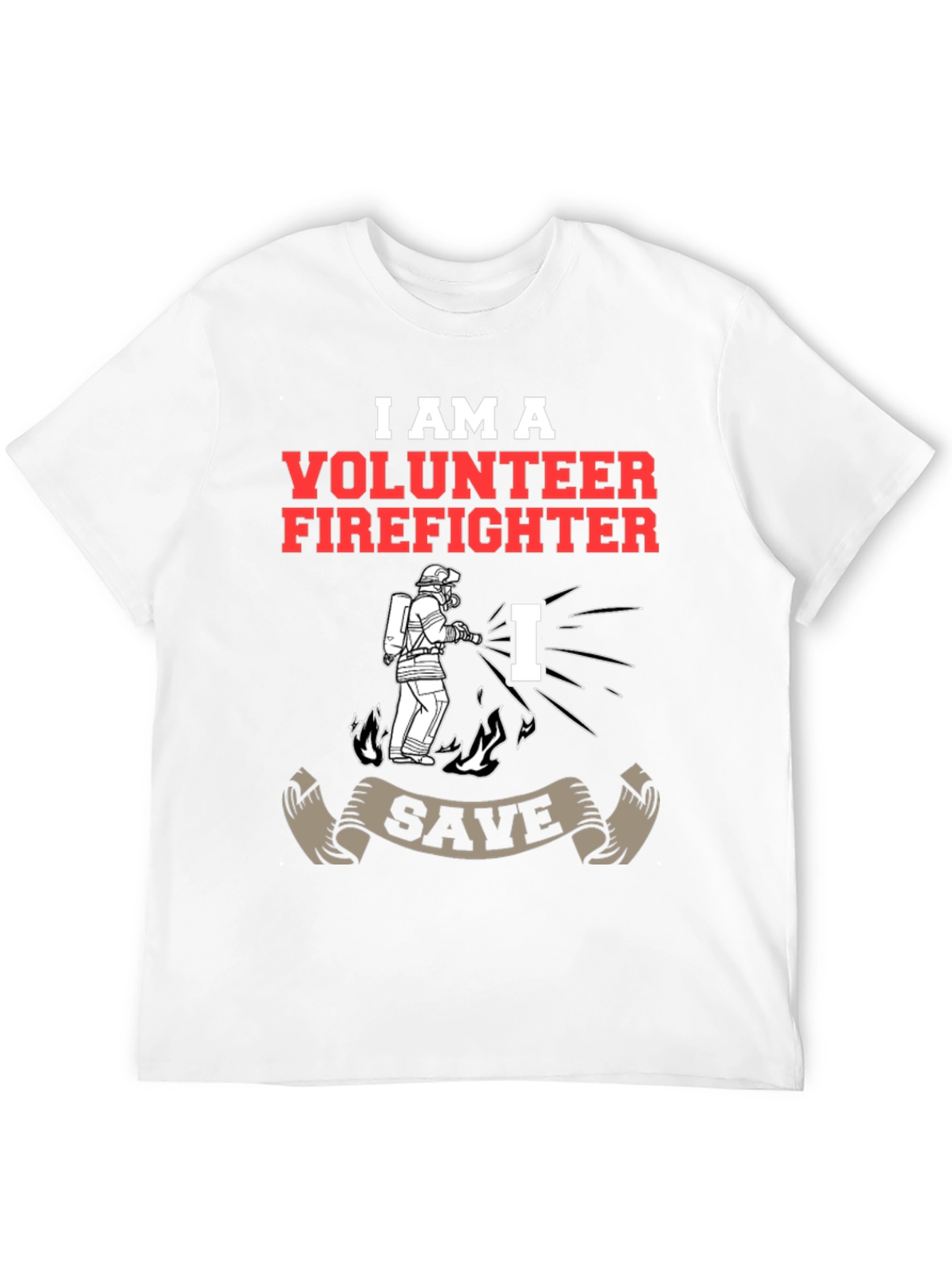 Volunteer Firefighter Graphic T-Shirt