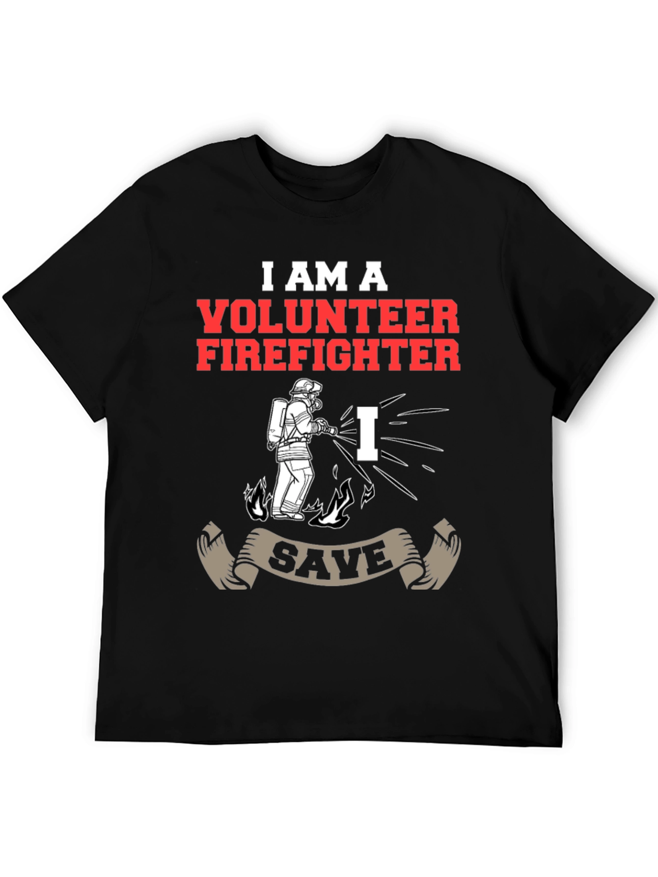 Volunteer Firefighter Graphic T-Shirt