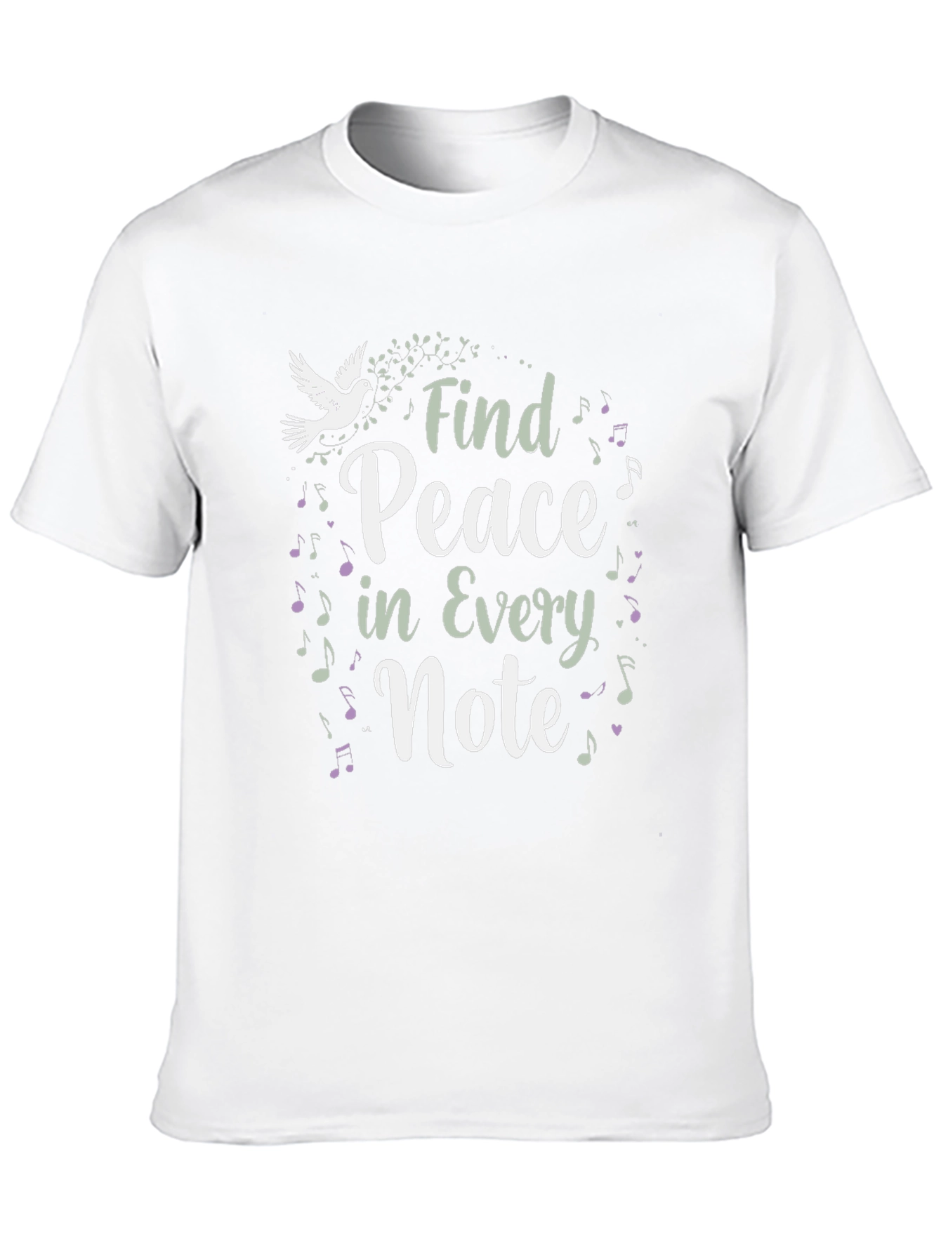 Find Peace In Every Note Black Graphic Tee