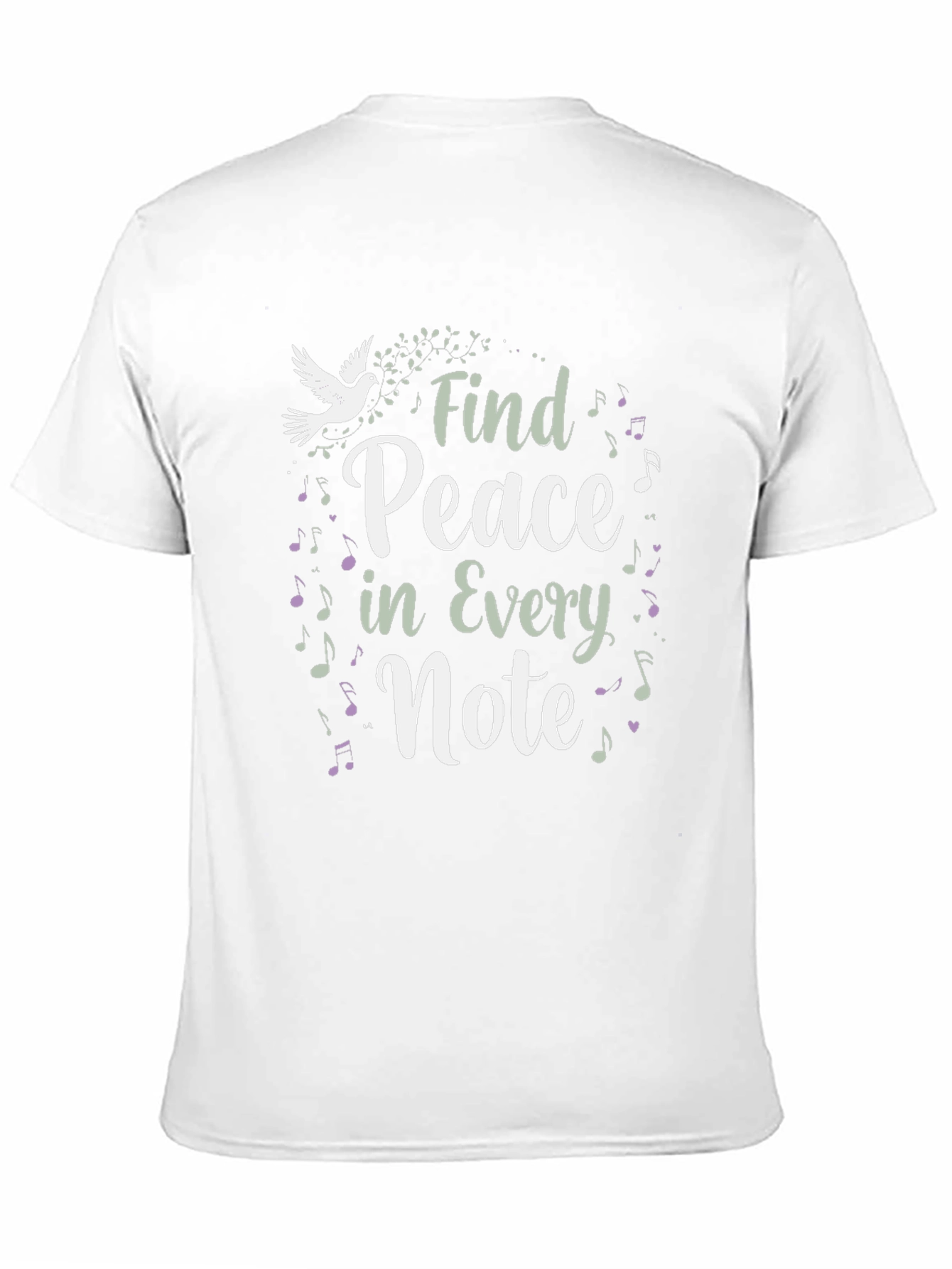 Find Peace In Every Note Black Graphic Tee